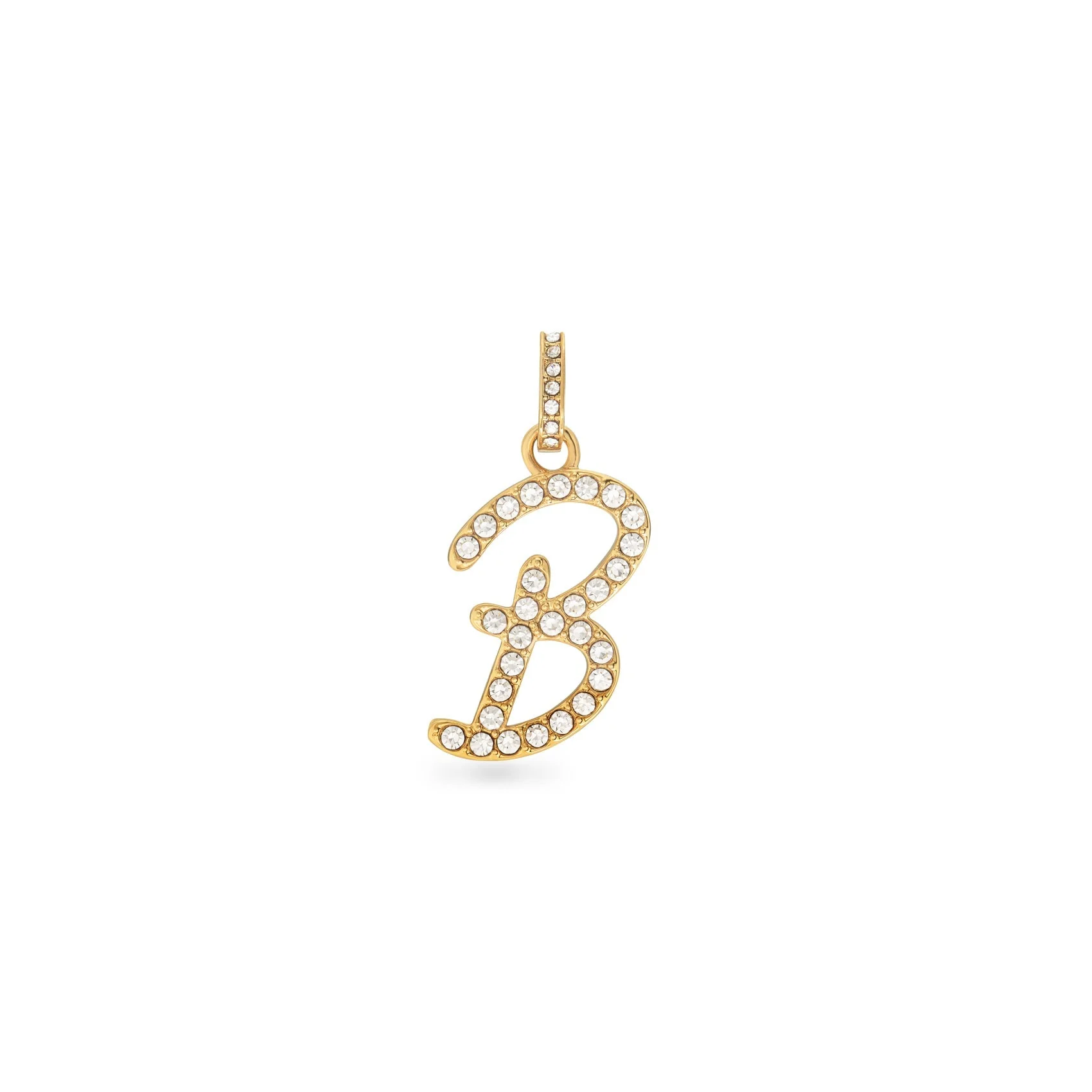 Pavé Initial Pendant (Gold)