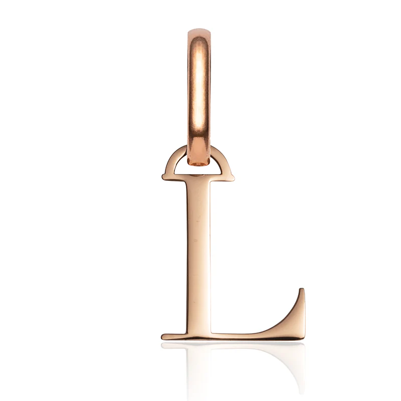 Letter Pendant (Rose Gold)