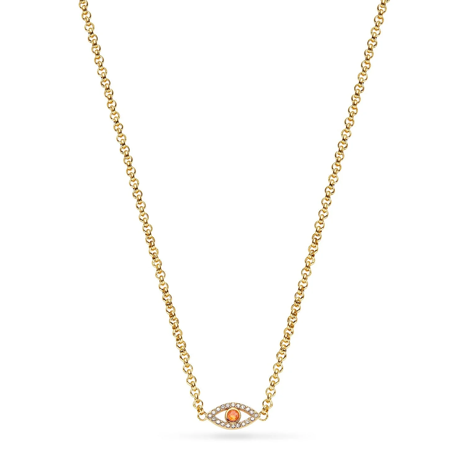 Custom Evil Eye Necklace (Gold)