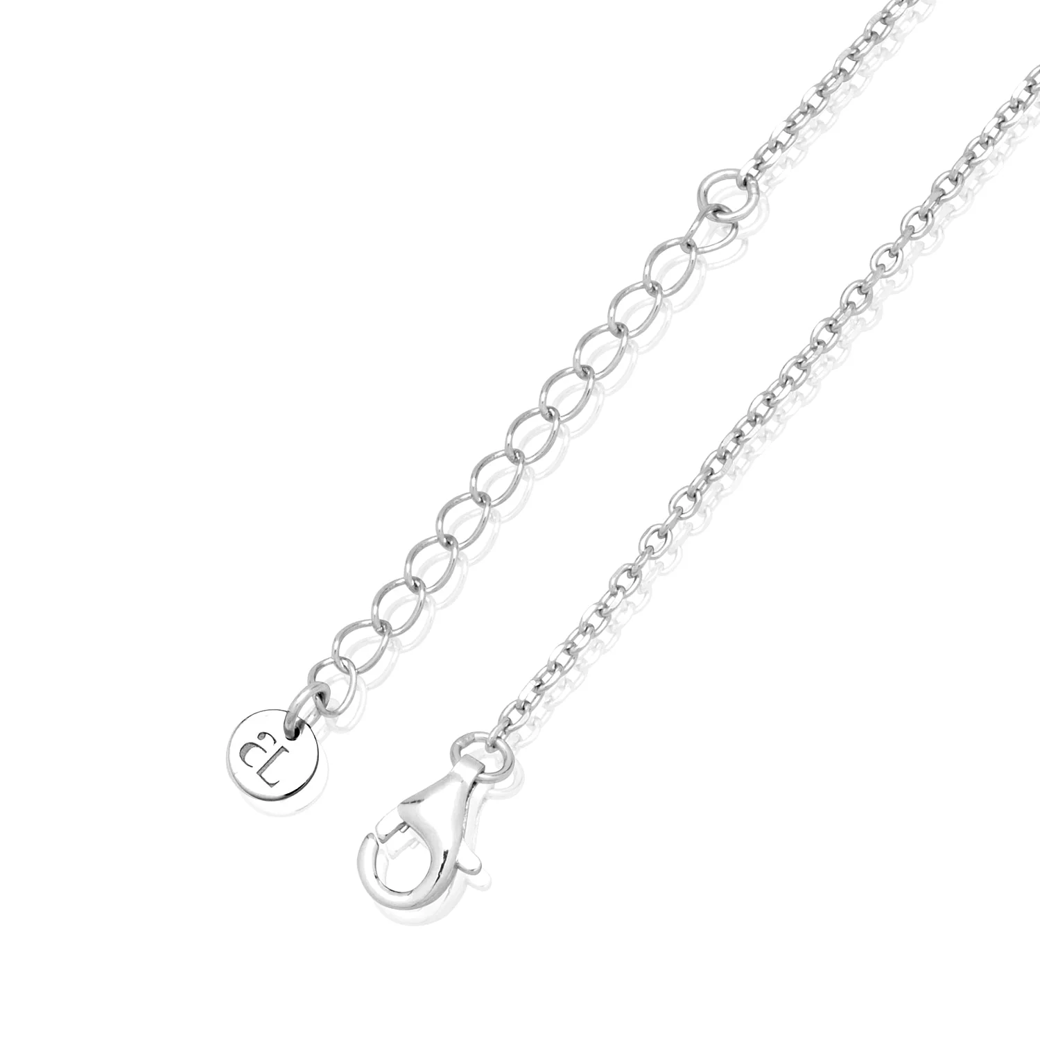 Stacey's Stories Doodle Heart Birthstone Necklace (Silver)