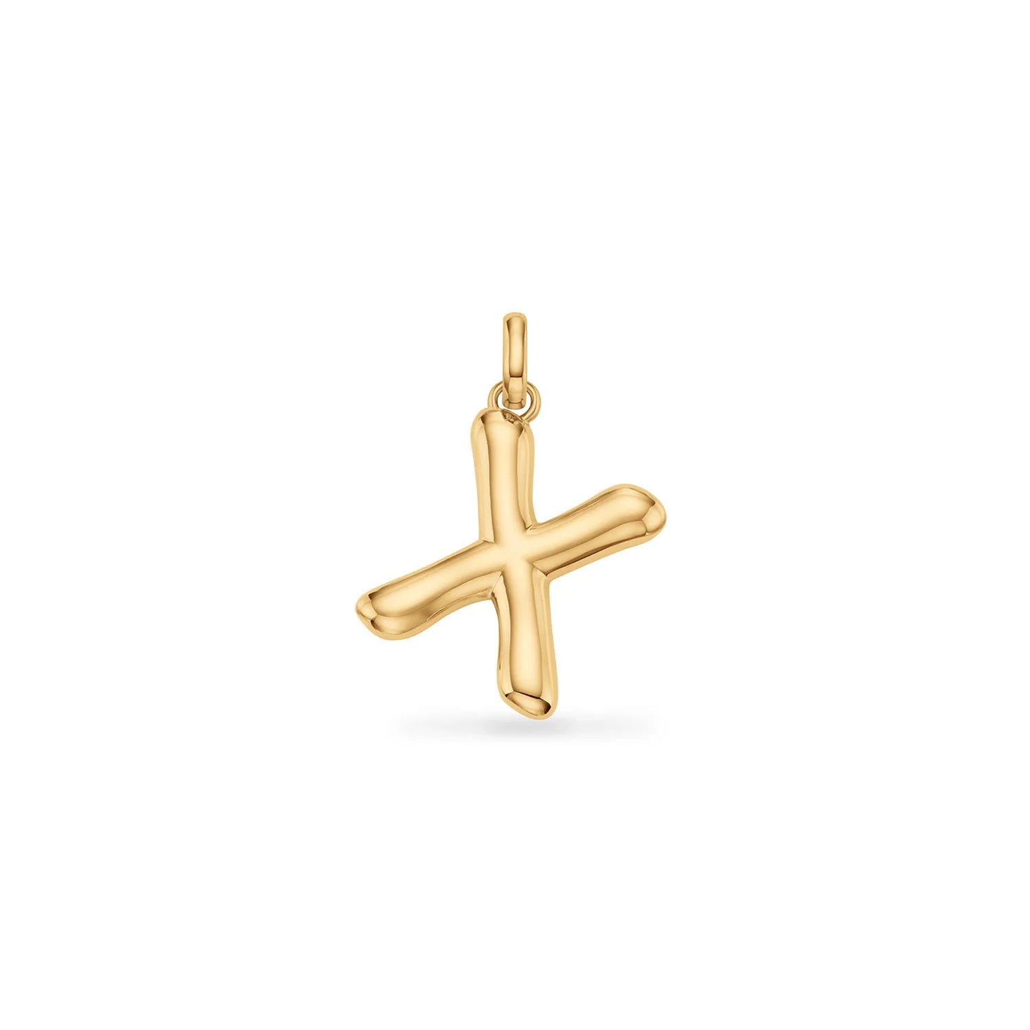 Molten Initial Pendant (Gold)