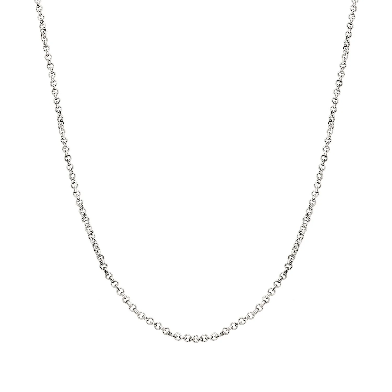 Layering Box Chain Necklace (Silver)