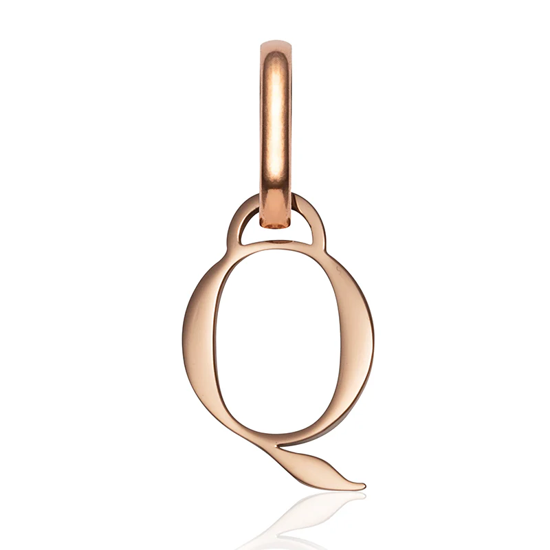 Letter Pendant (Rose Gold)