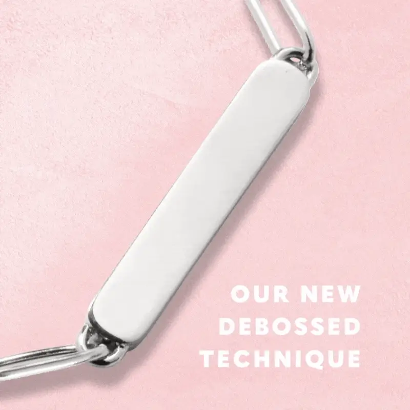 Custom Stamped Bangle (Silver)