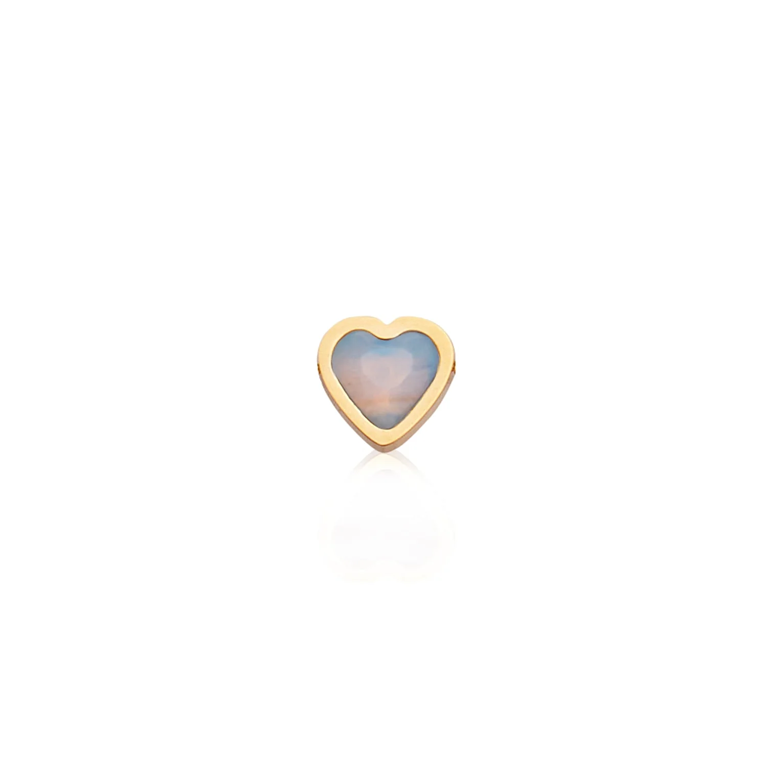 Made Mine Charms - Heart Birthstone Charms (Gold)