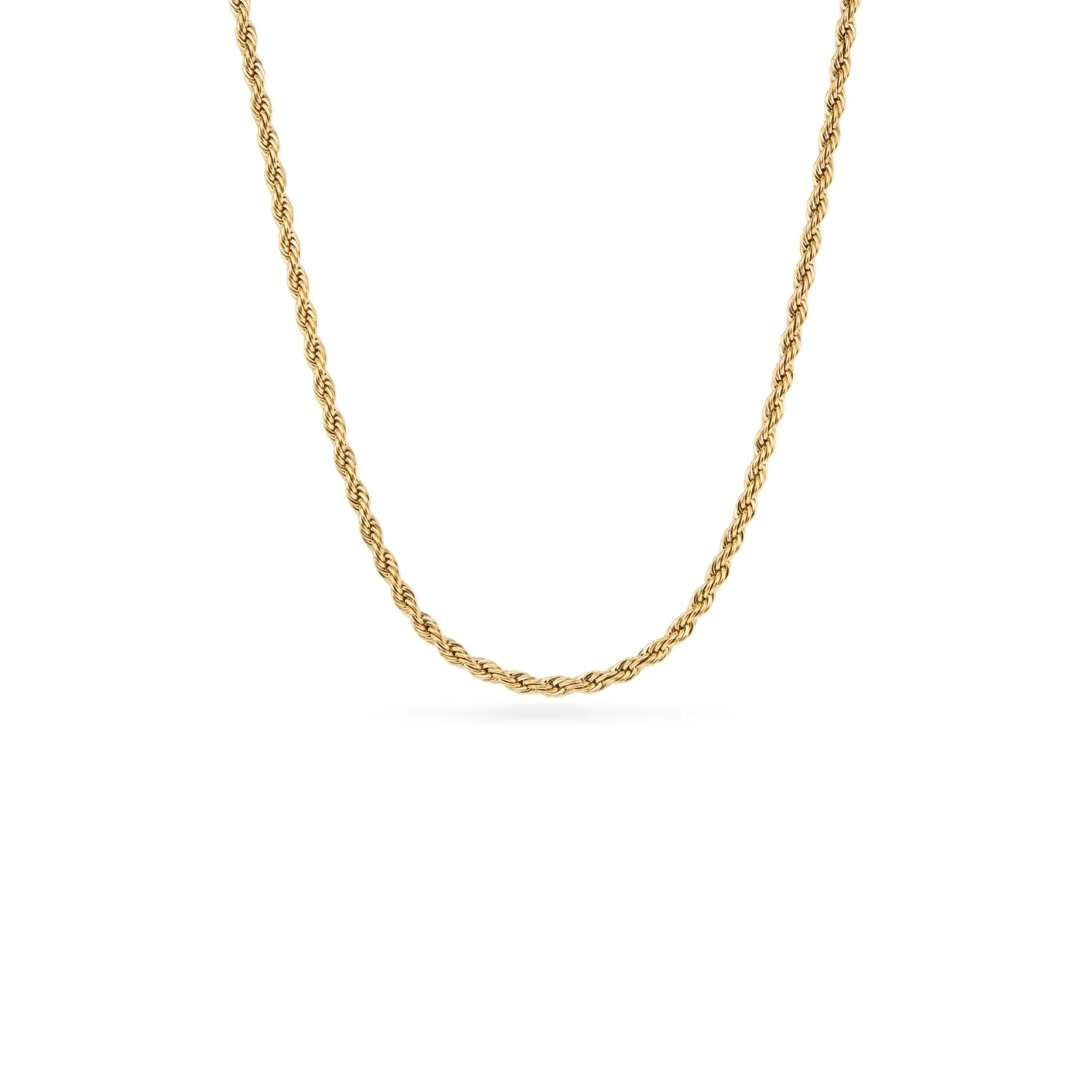 Layering Small Rope Chain Necklace (Gold)