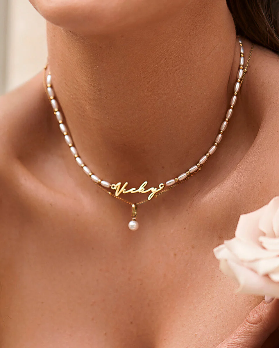 Mini Pearl Pendant (Gold)