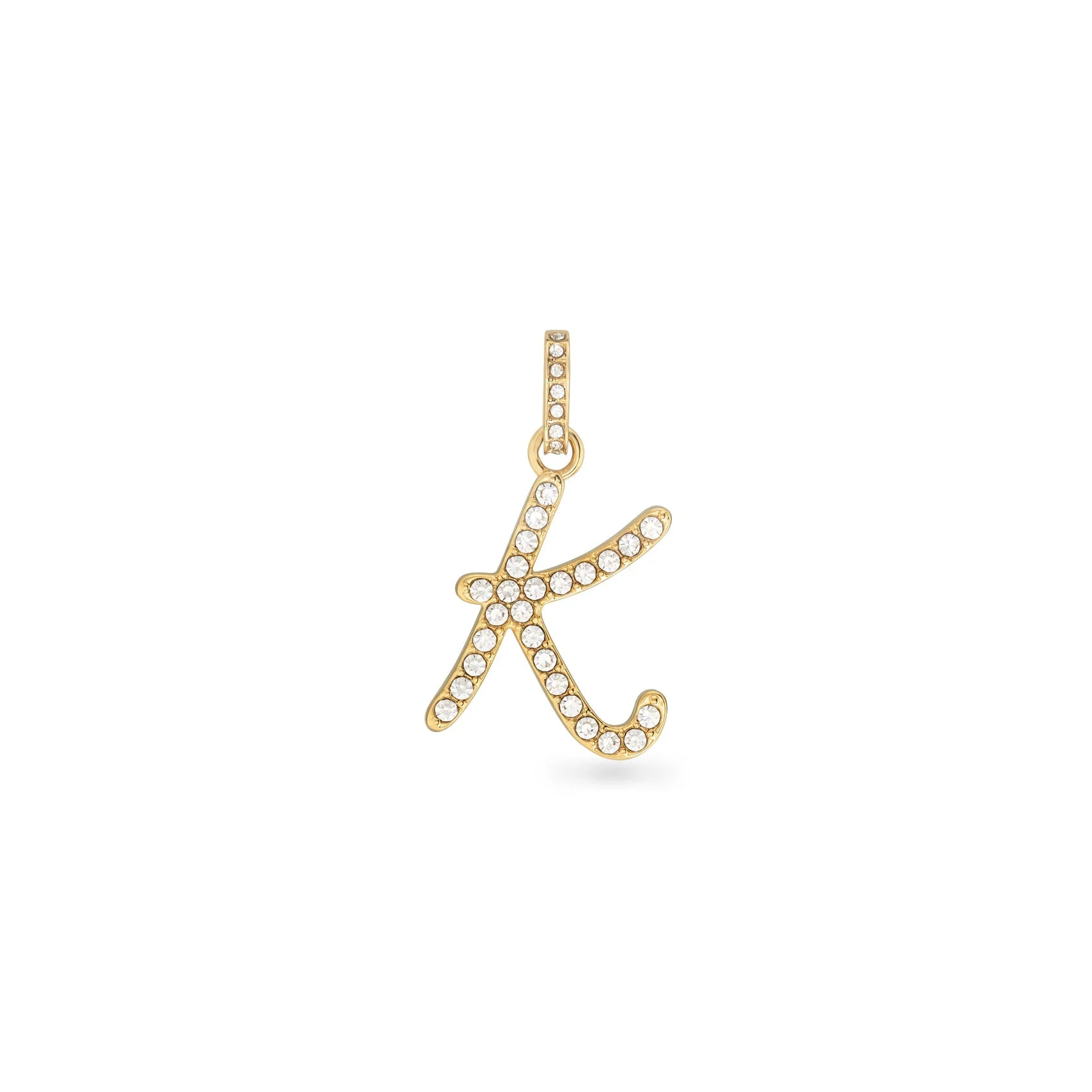 Pavé Initial Pendant (Gold)