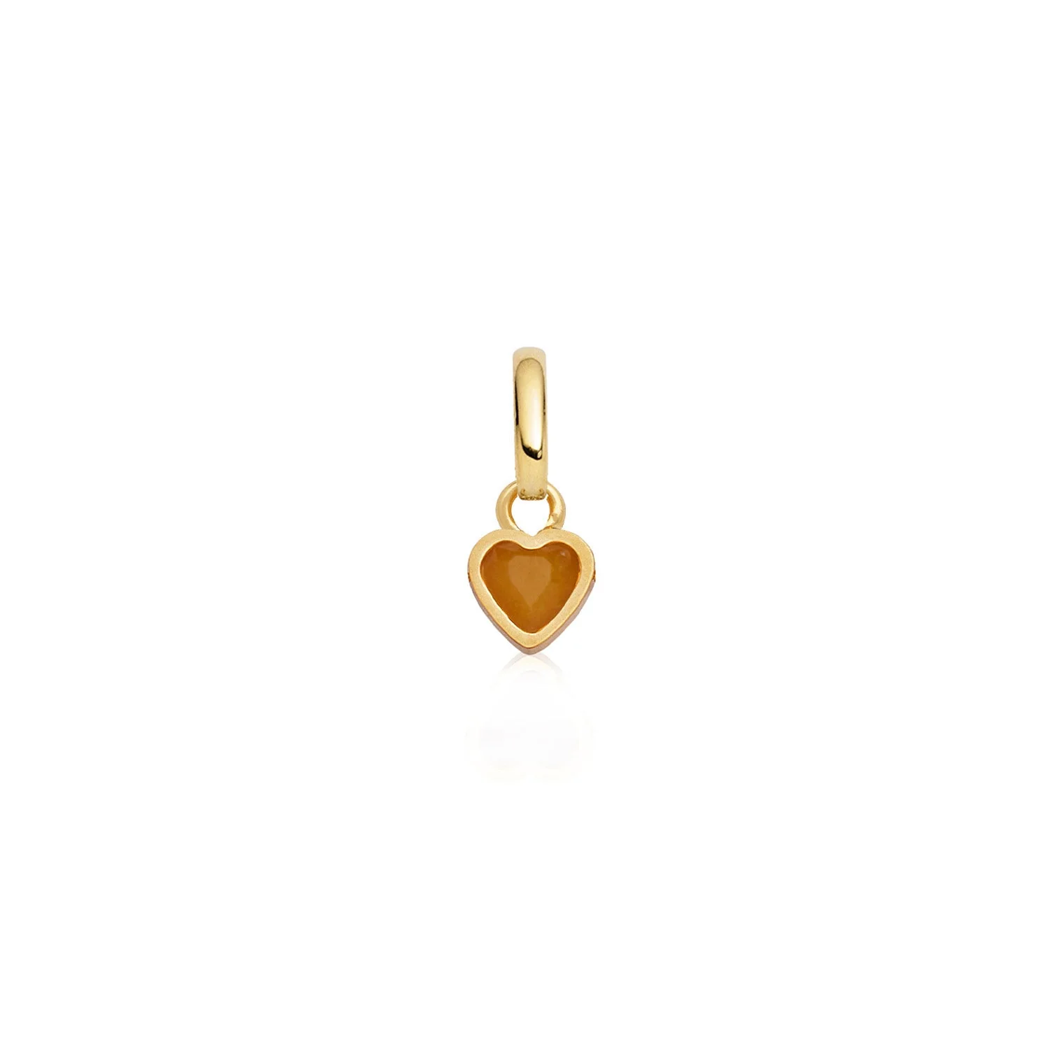 Stacey's Stories Mini Heart Birthstone Pendant (Gold)