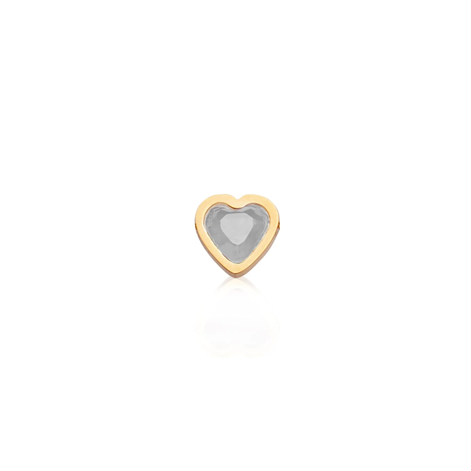 Made Mine Charms - Heart Birthstone Charms (Gold)