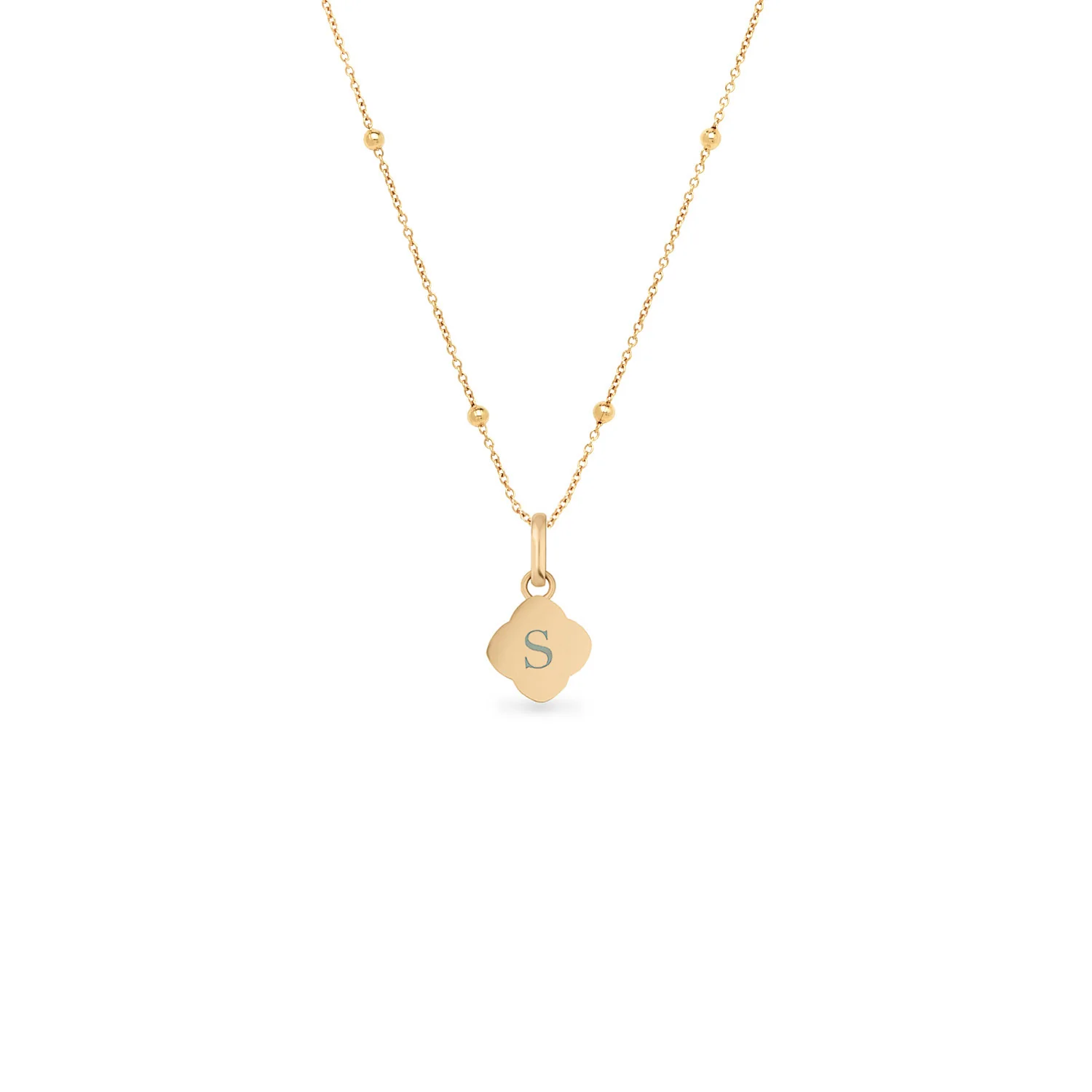Pearl Clover Necklace (Gold)