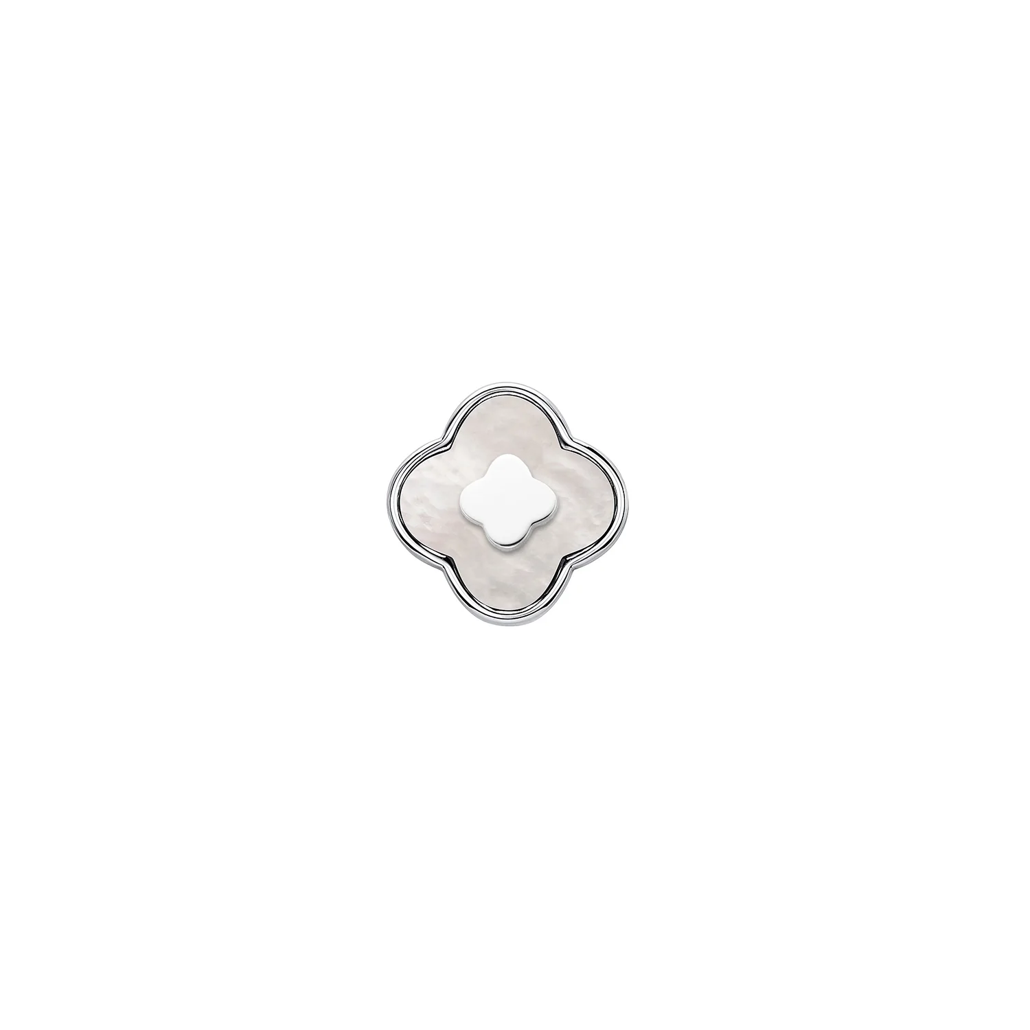 Pearl Clover Charms (Silver) - Clover