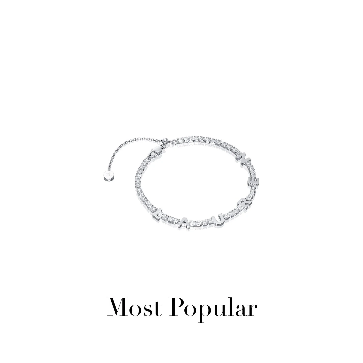 Custom Name Tennis Bracelet (Silver)