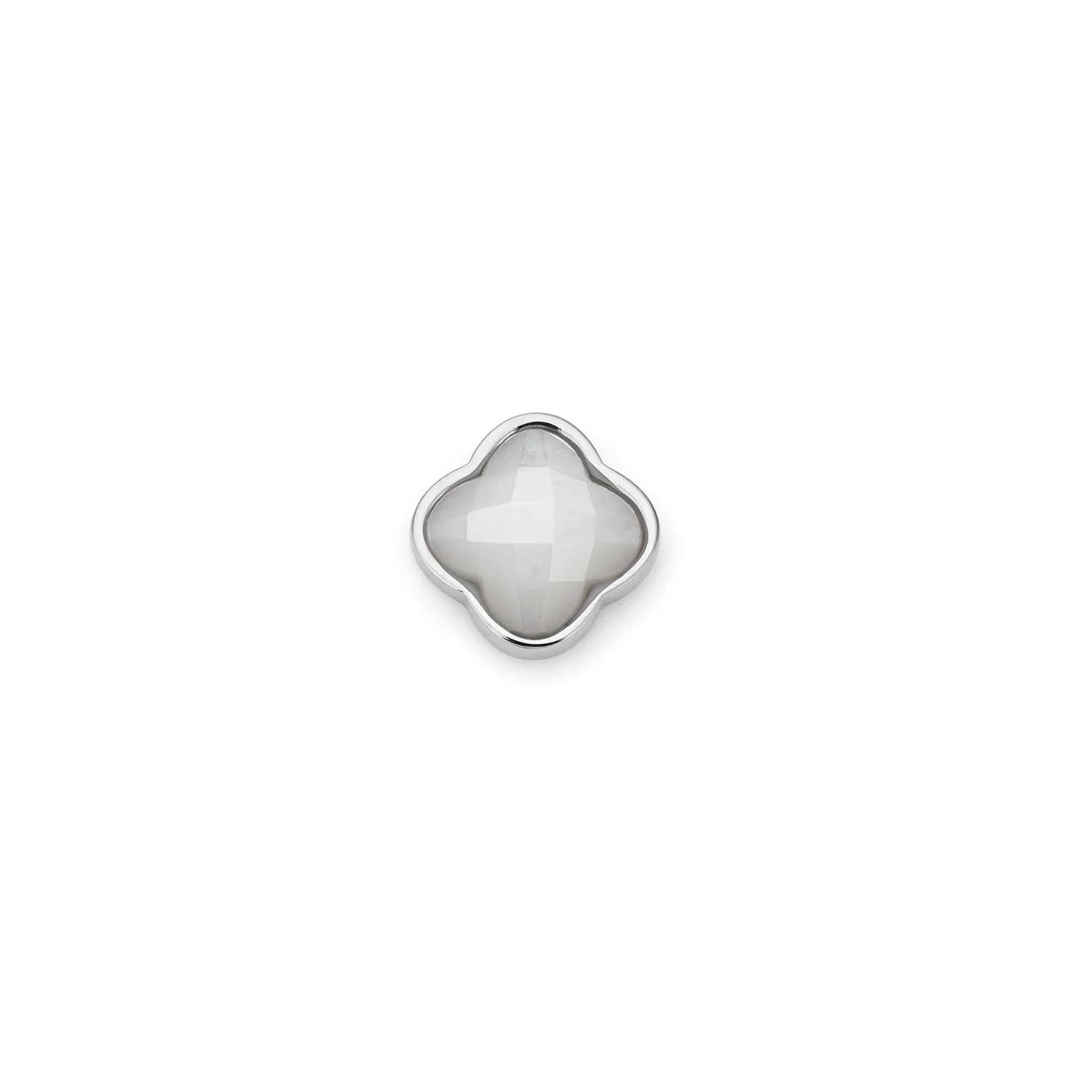 Clover Charms - Birthstone (Silver)