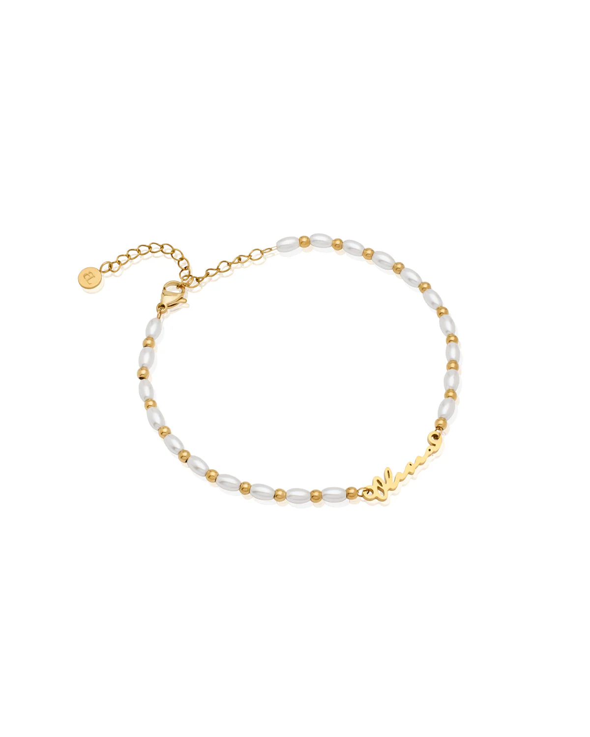 Signature Name Anklet (Gold)
