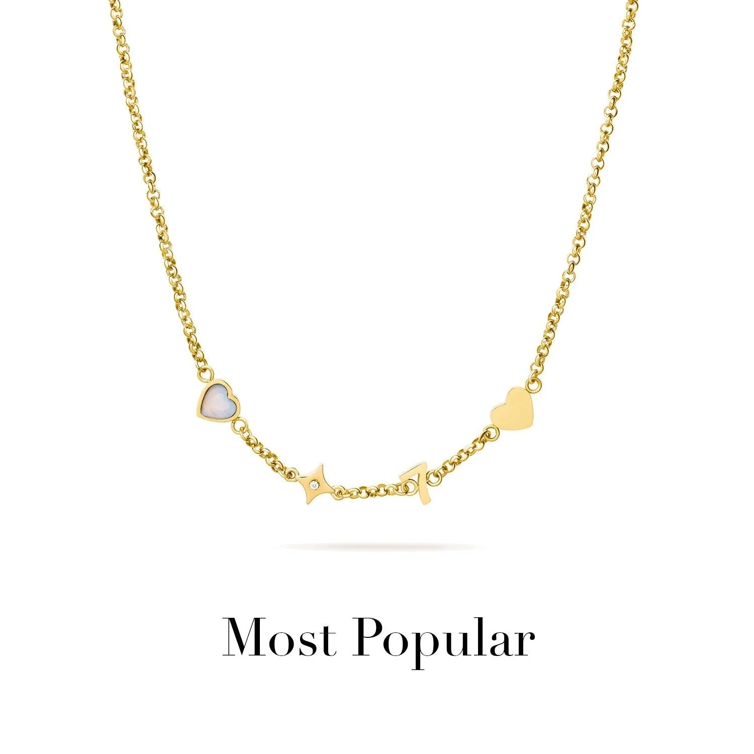 Made Mine Charm Necklace (Gold)