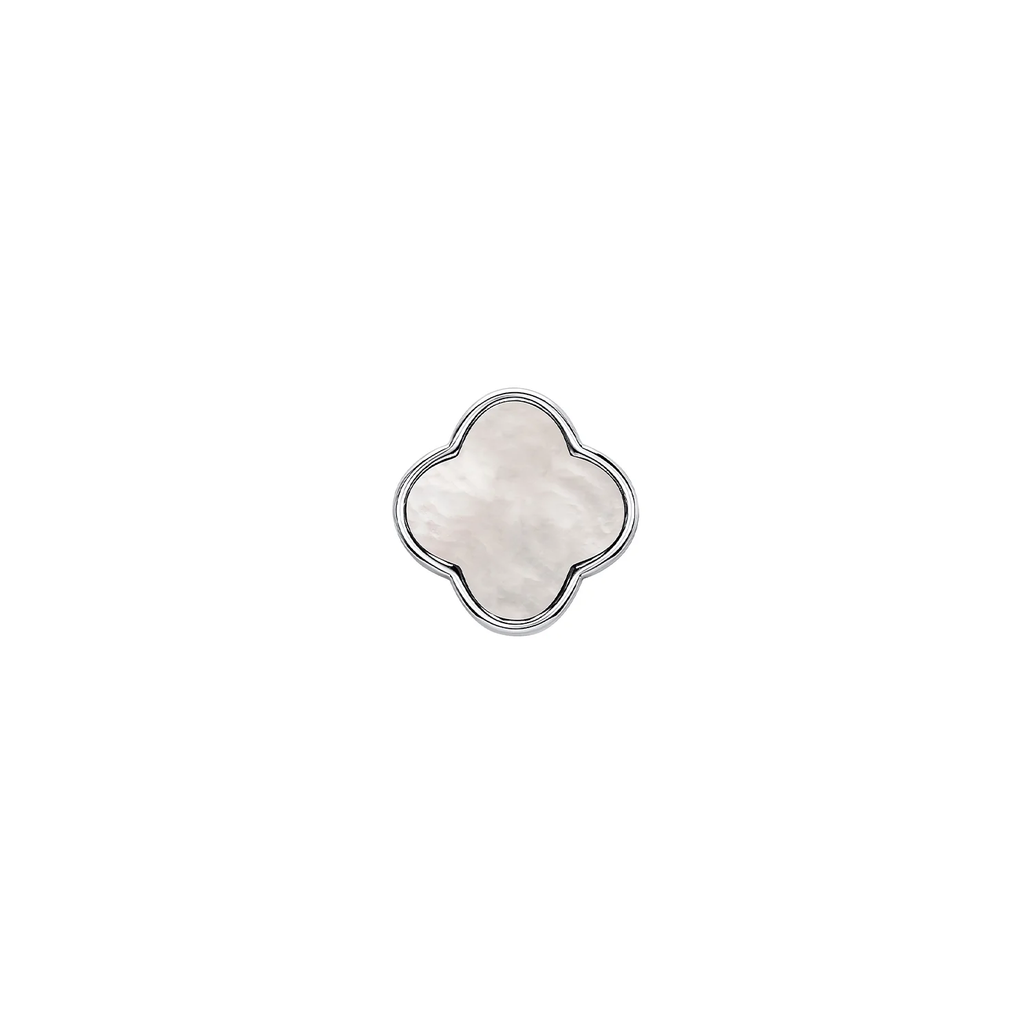 Pearl Clover Charms (Silver) - Plain Clover
