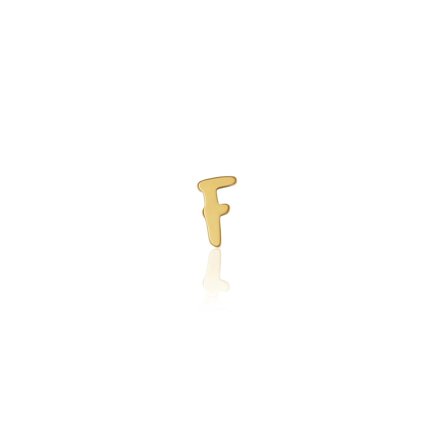 Fixed Charm - Handwritten Initial Charm (Gold)