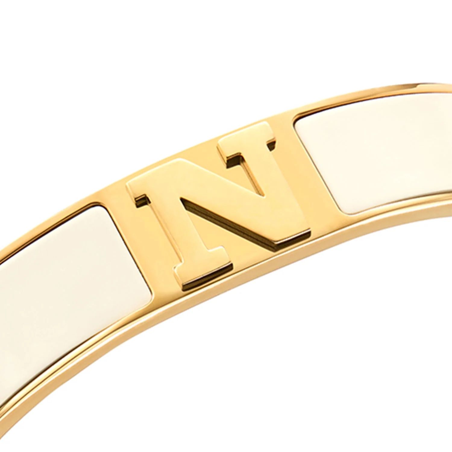 Icon Initial Bangle (Gold)