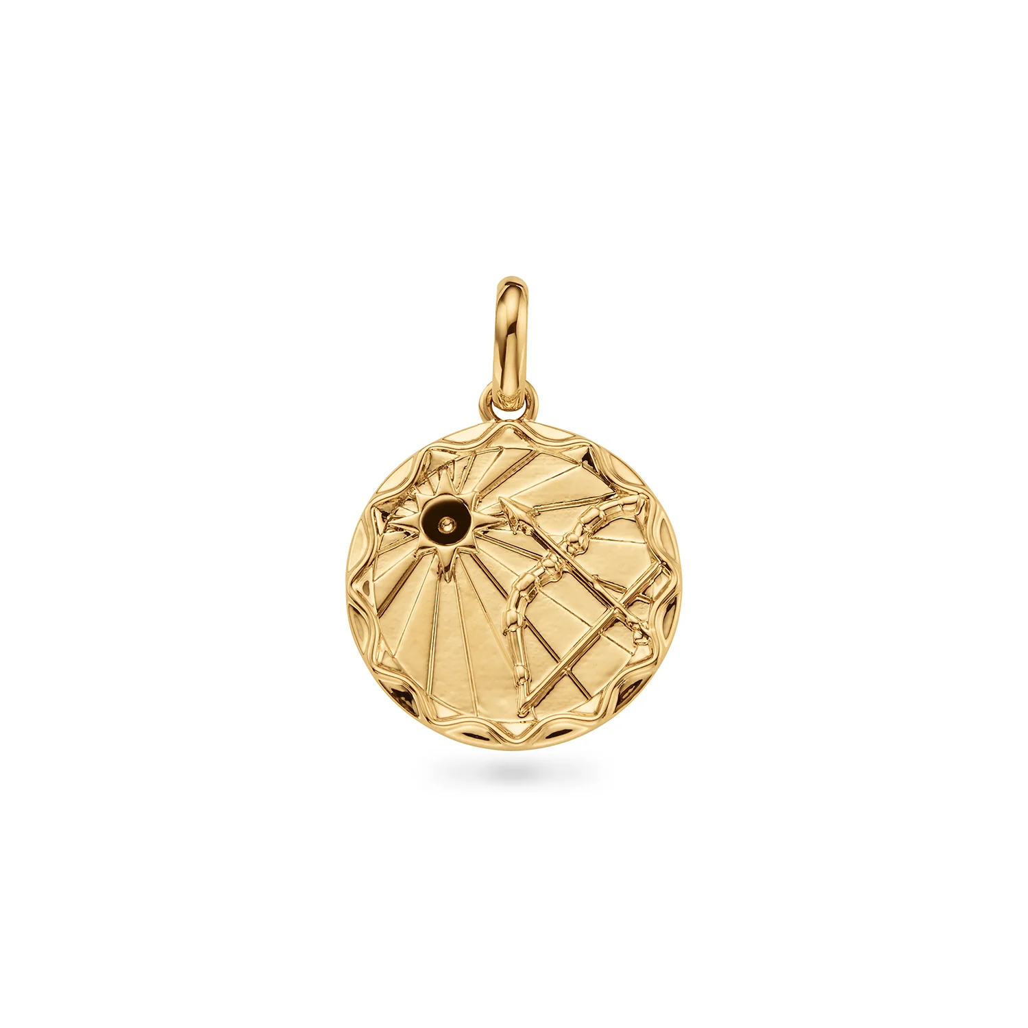 Custom Zodiac Coin Necklace (Gold)