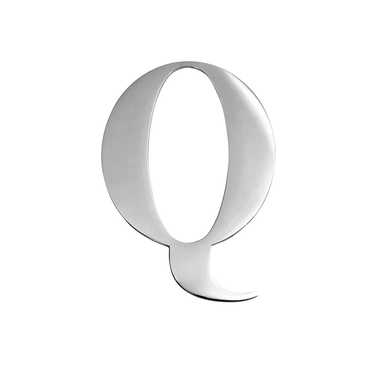 Custom Figaro Icon - Initial (Silver)