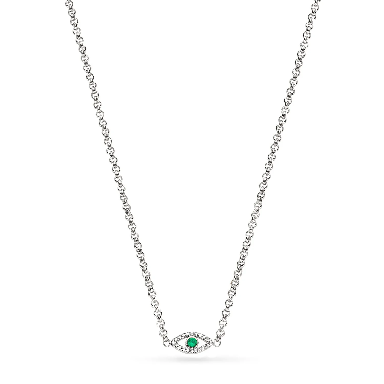 Custom Evil Eye Necklace (Silver)