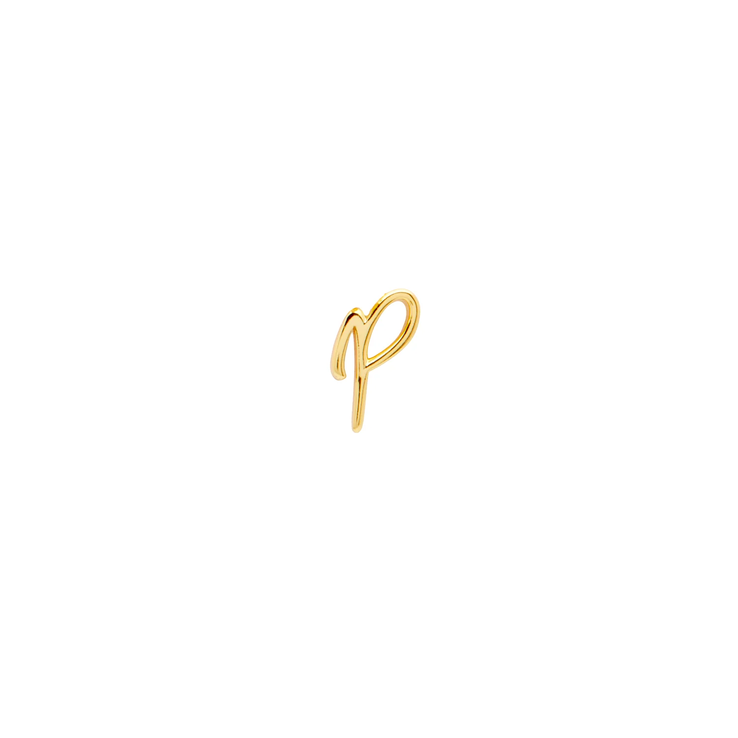 Stacey's Stories Script Initial Pendant (Gold)
