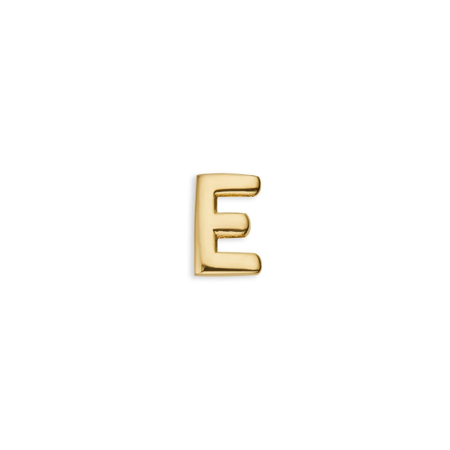 Bubble Initial Necklace Charm (Gold)