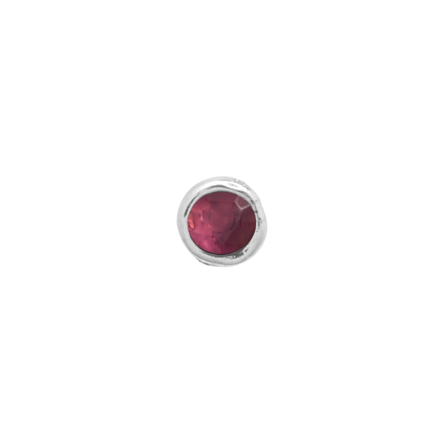 Made Mine Charms - Round Birthstone Charms (Silver)