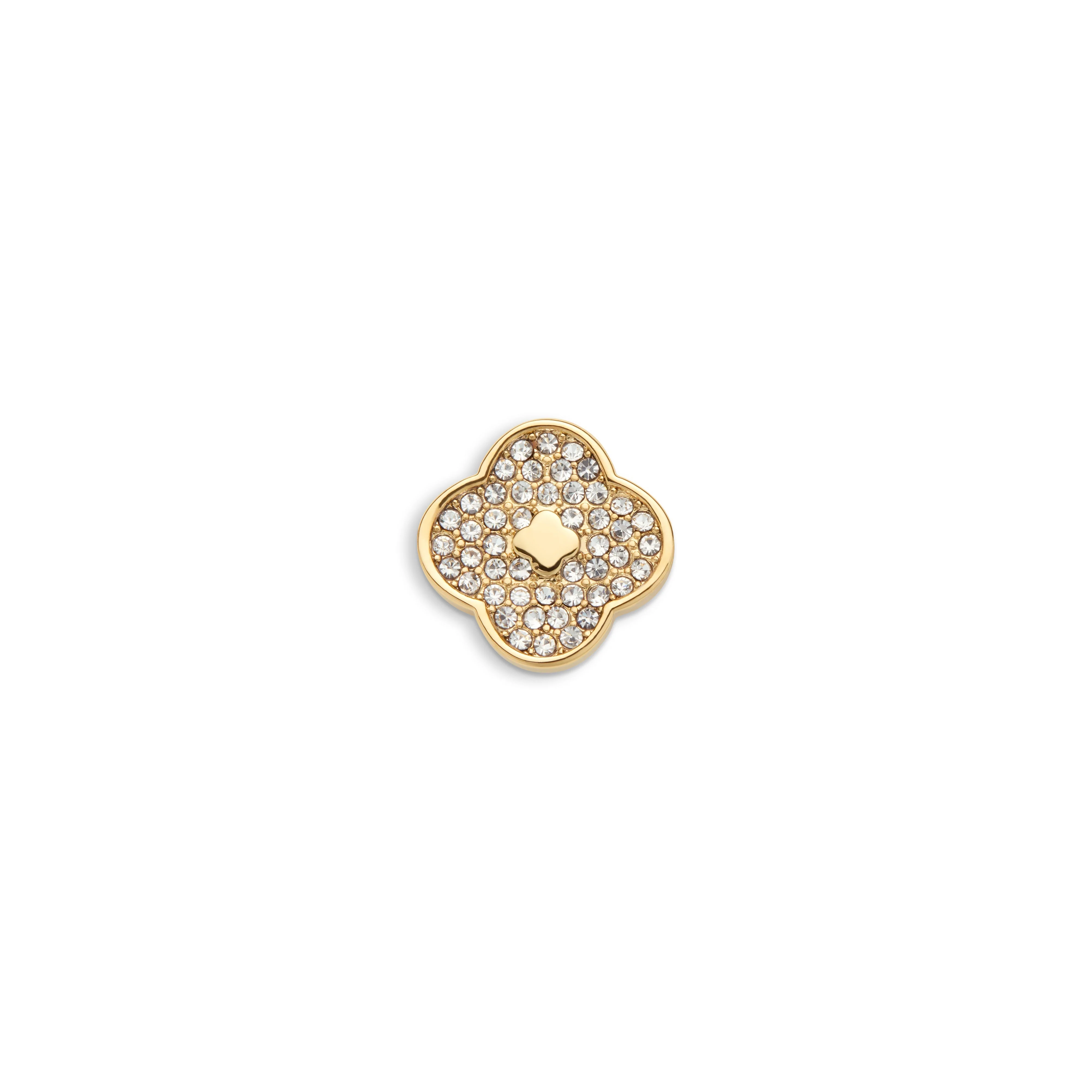 Shimmer Pavé Clover Charms (Gold) - Clover
