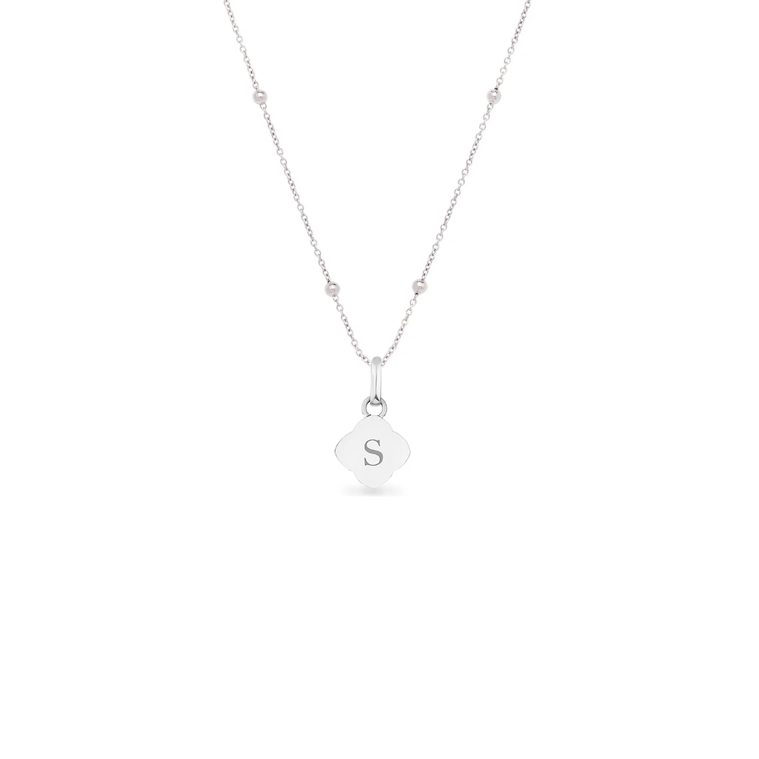 Pearl Clover Necklace (Silver)