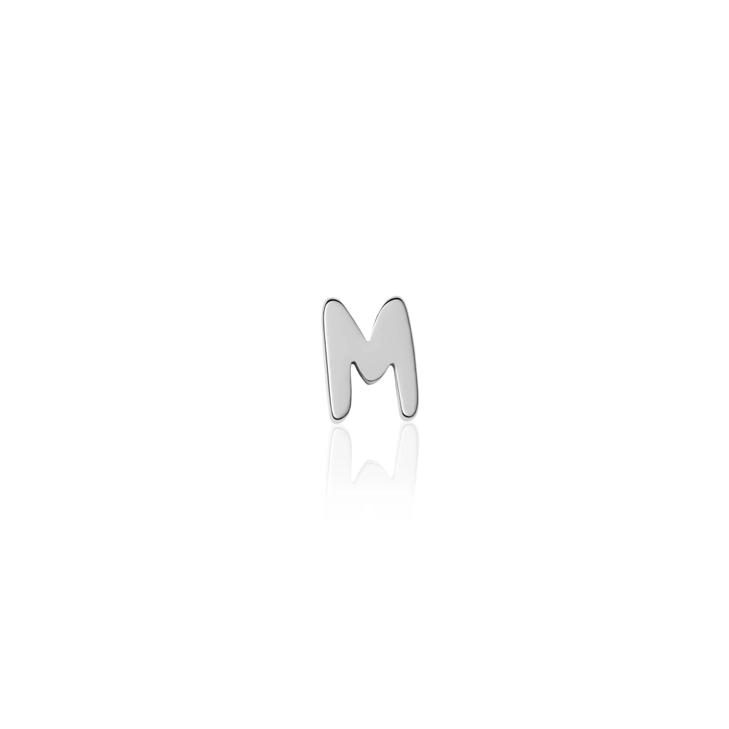 Fixed Charm - Handwritten Initial Charm (Silver)
