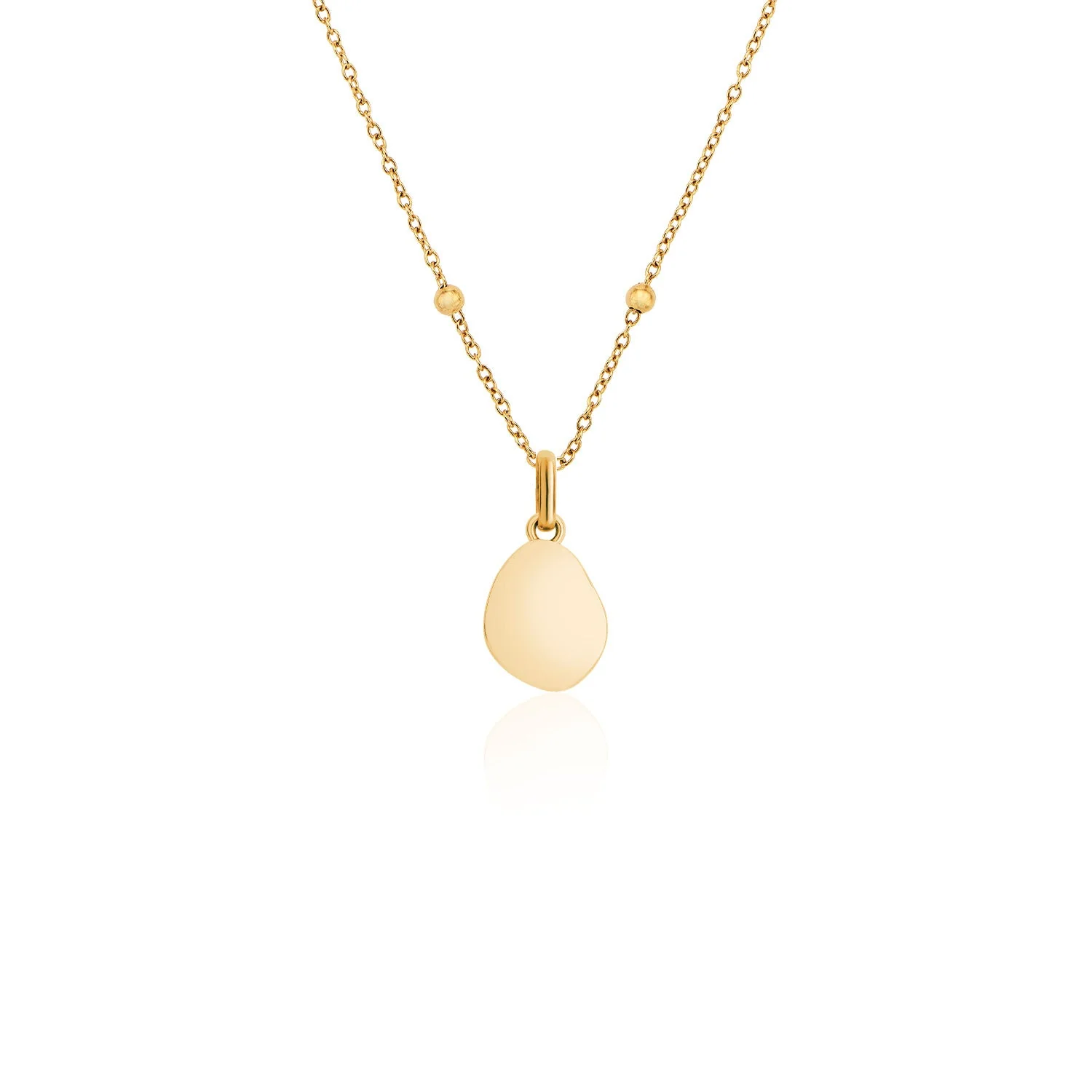 Jade Stone Necklace (Gold)