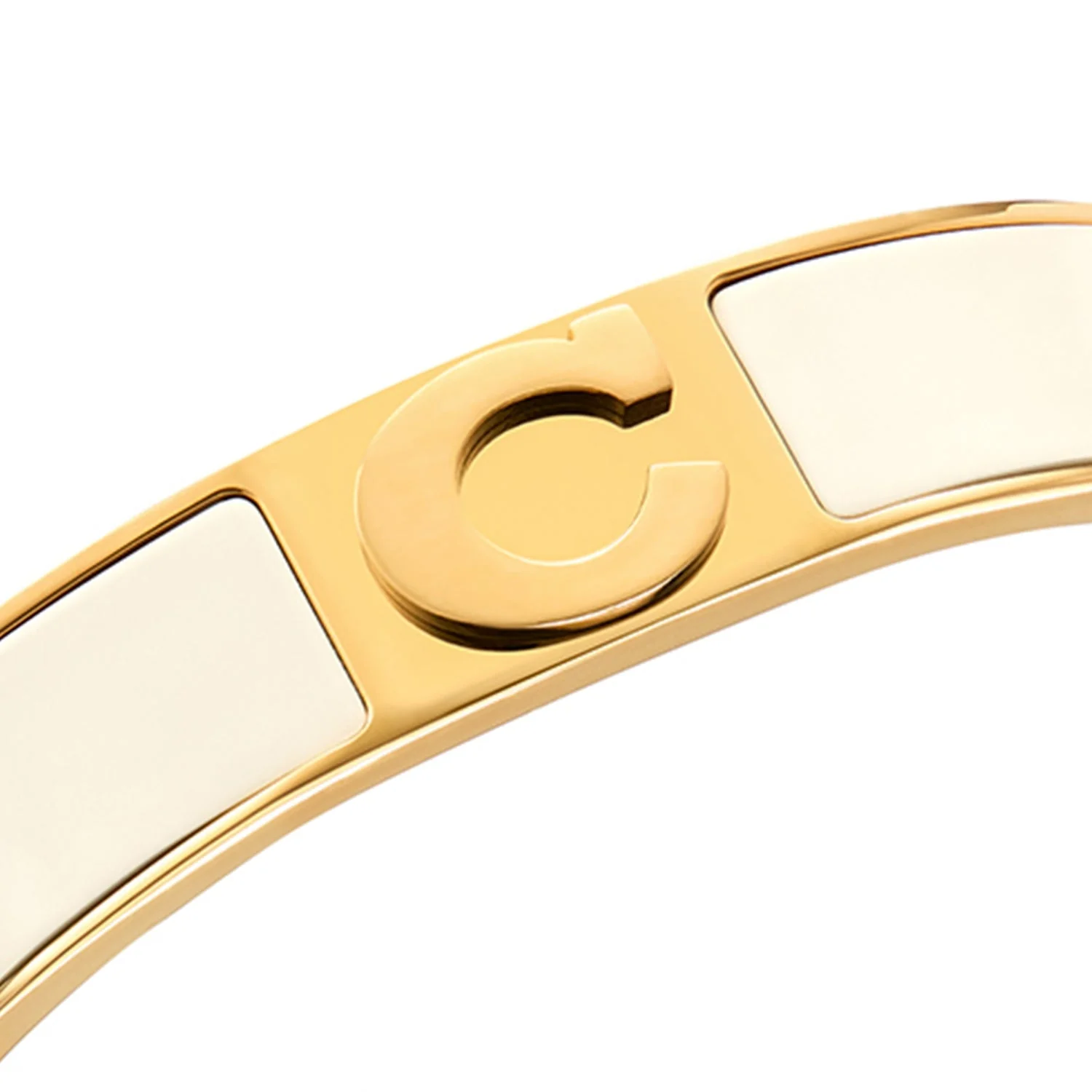 Icon Initial Bangle (Gold)