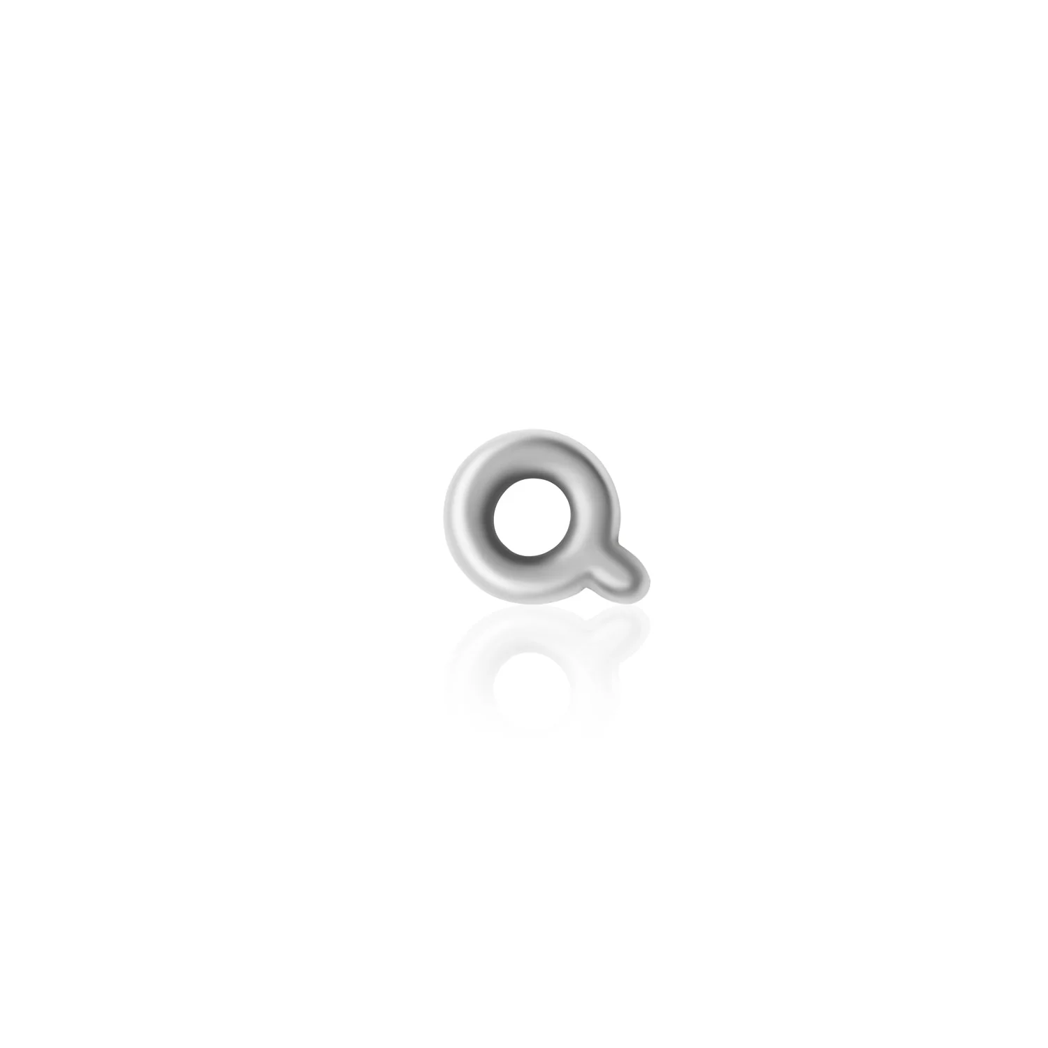Fixed Charm - Bubble Initial Charm (Silver)