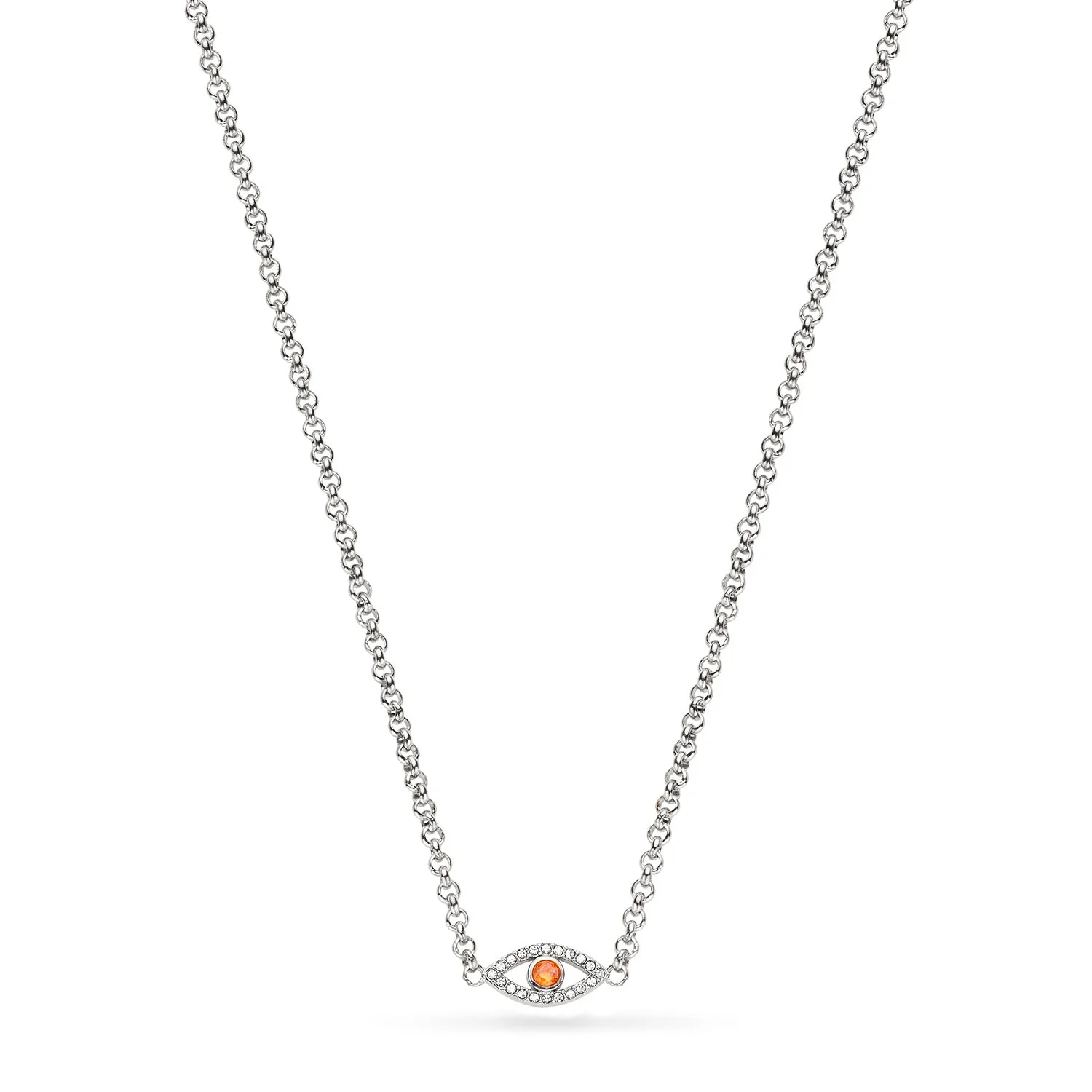 Custom Evil Eye Necklace (Silver)
