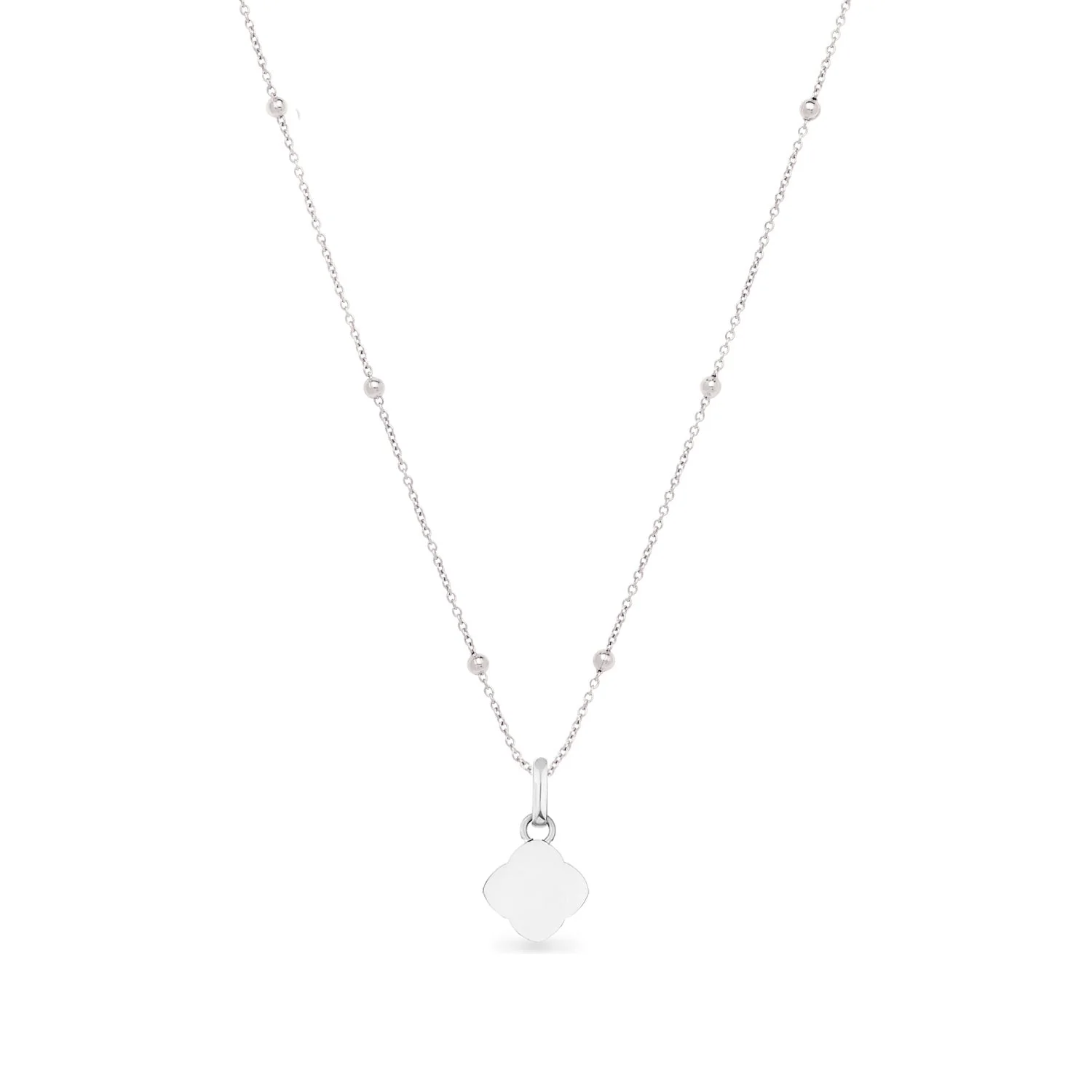 Pearl Clover Necklace (Silver)