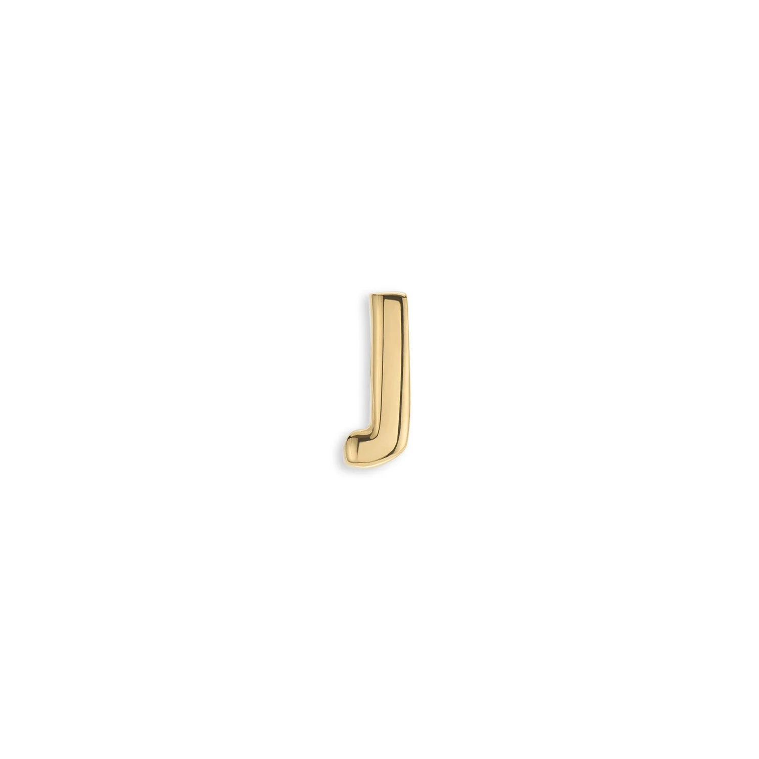 Bubble Initial Necklace Charm (Gold)