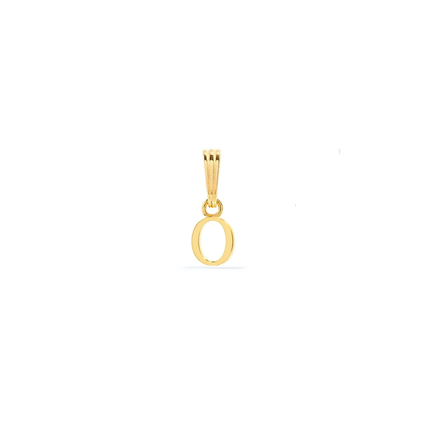 Sterling Silver Mini Initial Pendant (Gold)