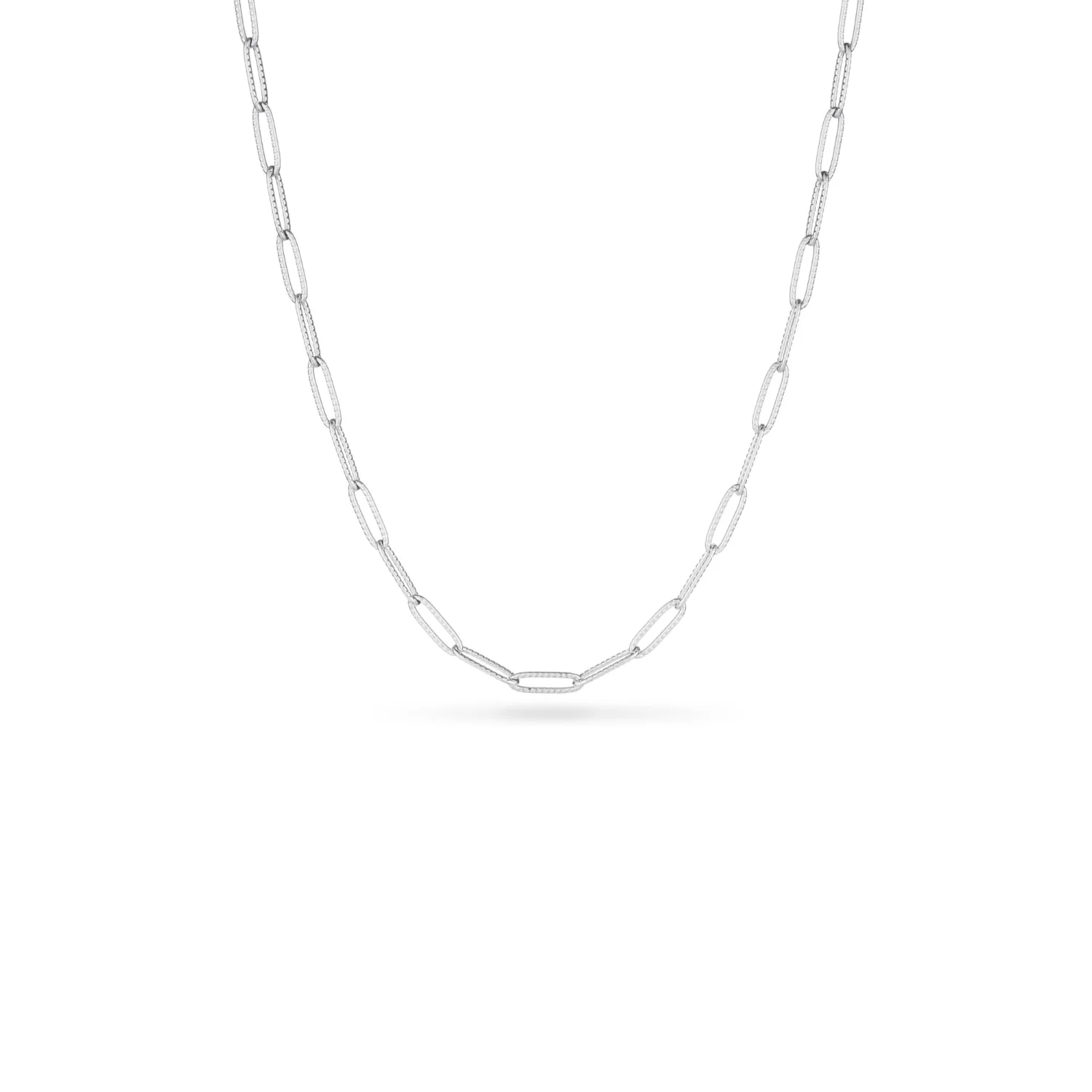 White Quartz Heart Necklace (Silver)
