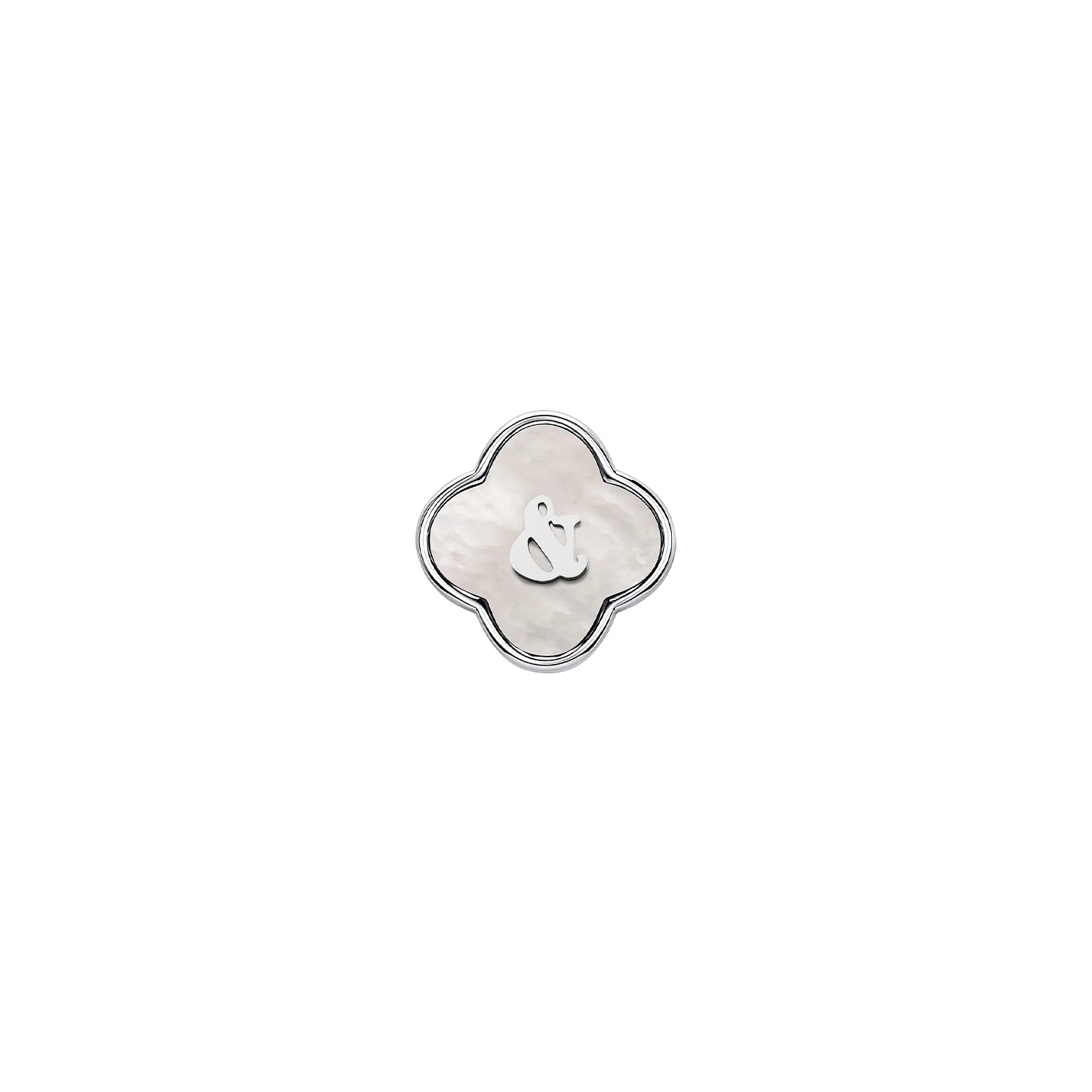 Pearl Clover Charms (Silver) - &