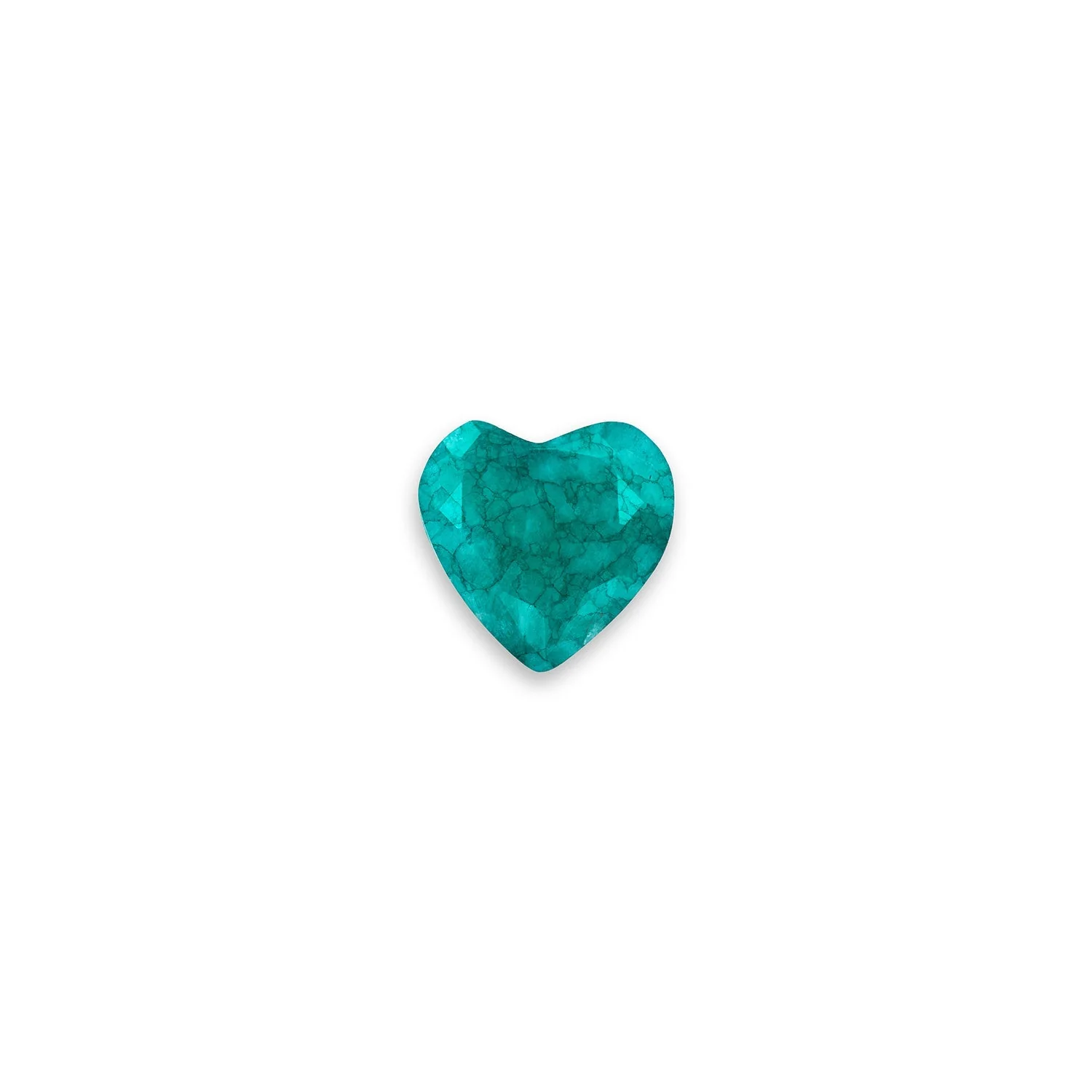 Heart Birthstone Necklace Charm