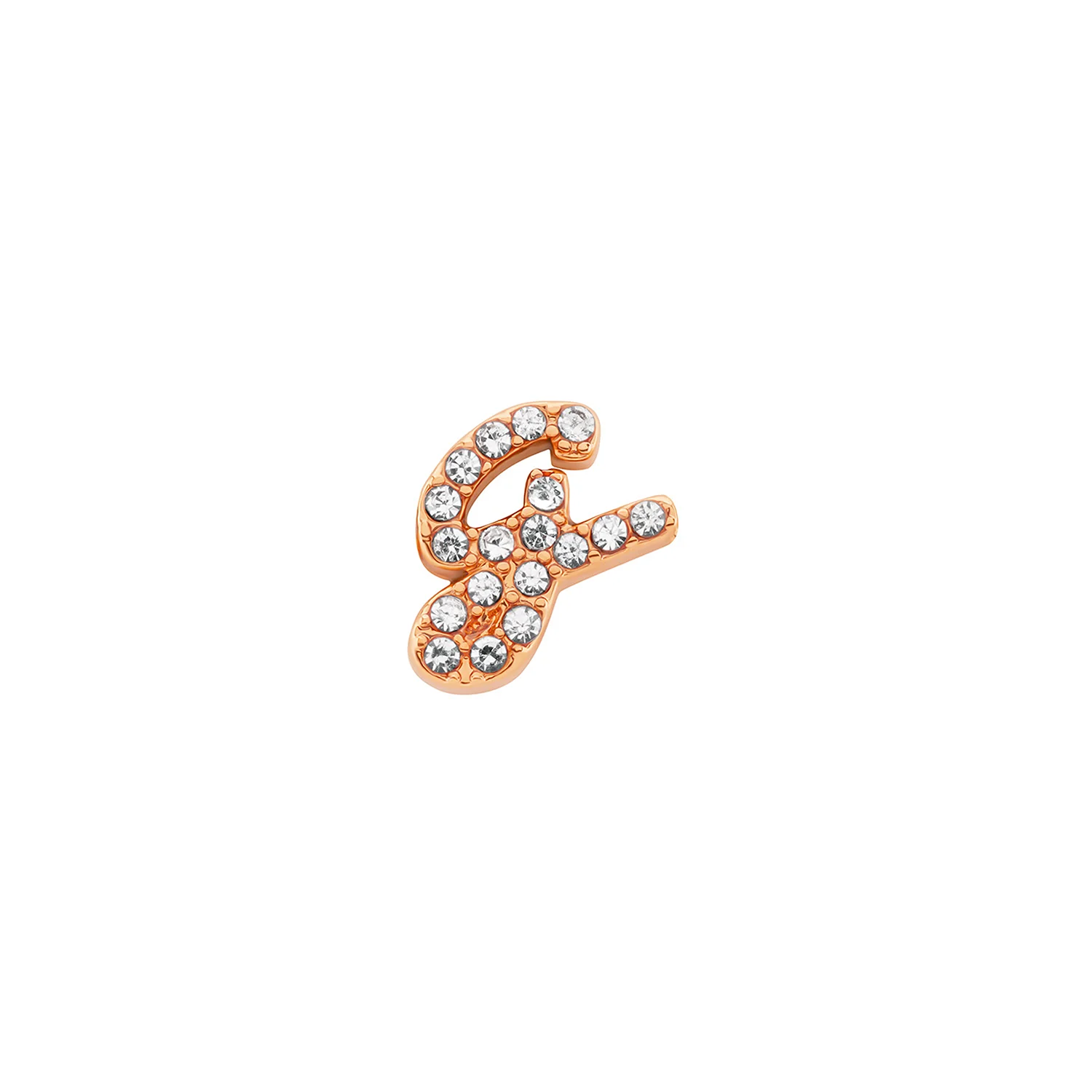 Made Mine Charms - Pavé Script Initial Charms (Rose Gold)