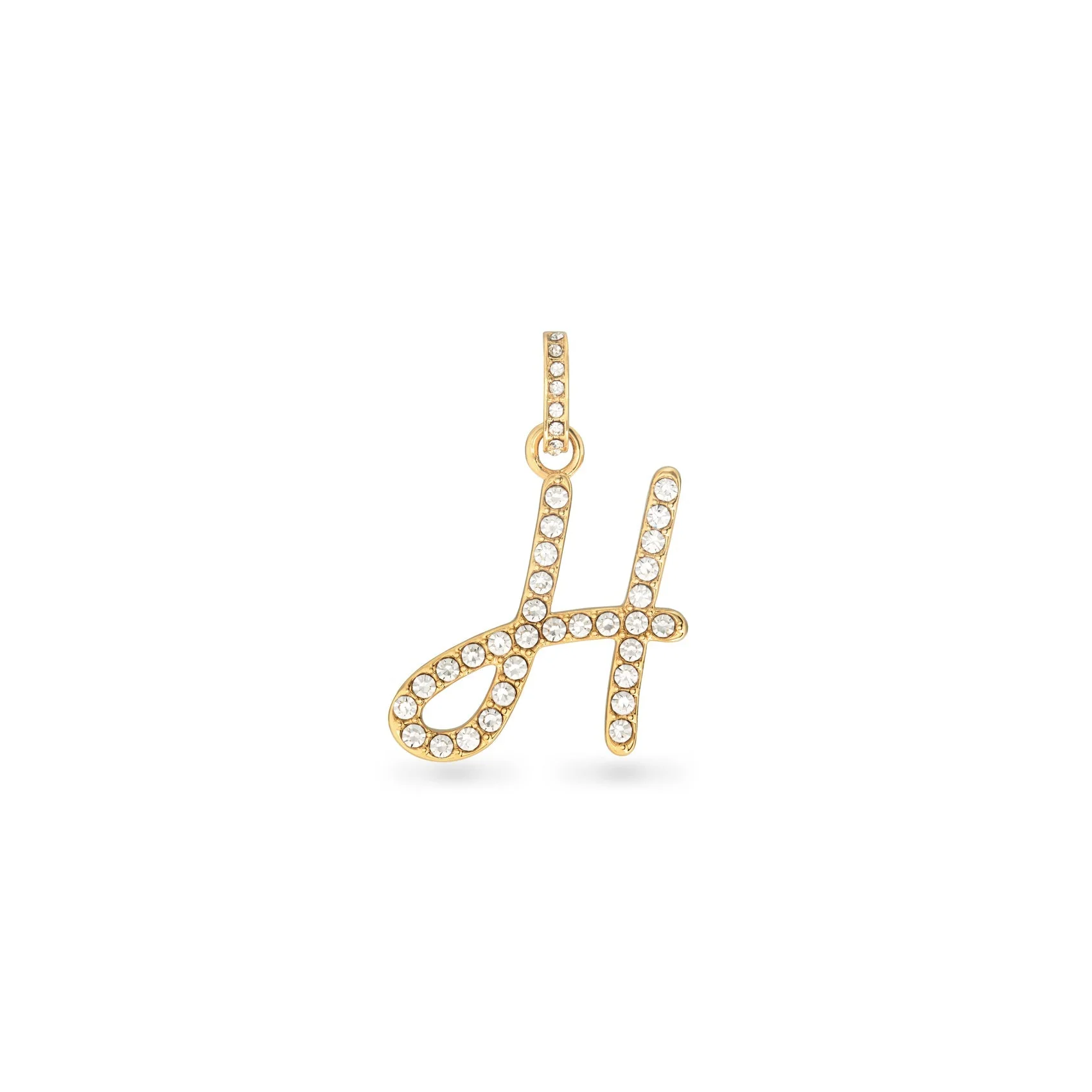 Pavé Initial Pendant (Gold)