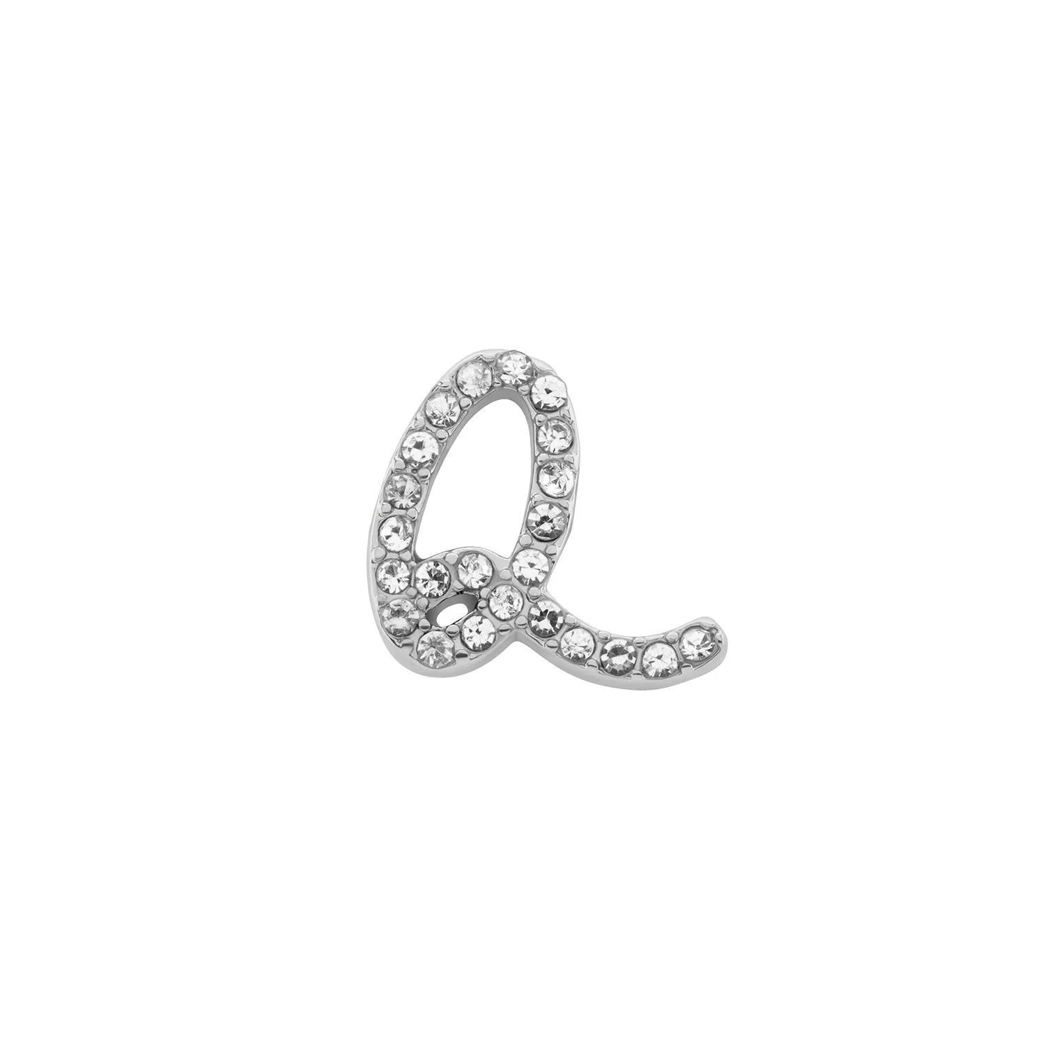 Made Mine Charms - Pave Initial Charms (Silver)