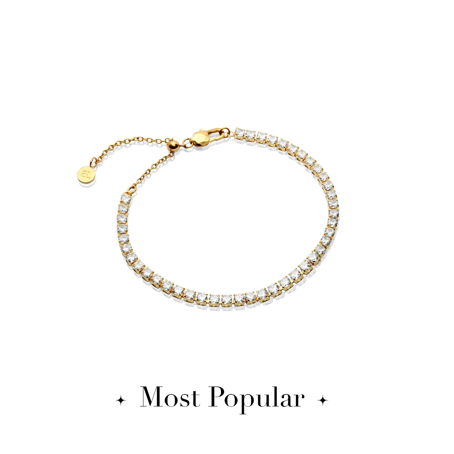 Tennis Bracelet (Gold)