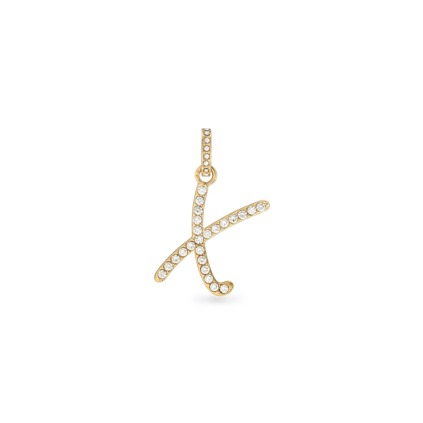 Pavé Initial Pendant (Gold)
