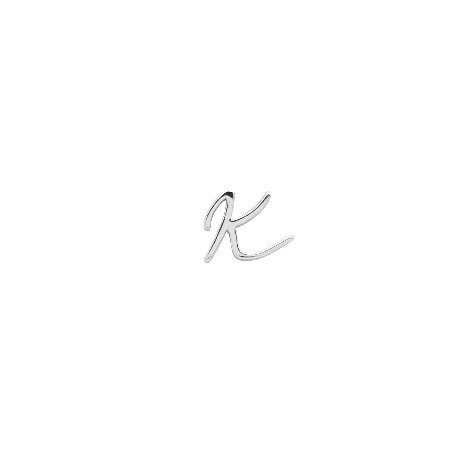 Stacey's Stories Script Initial Pendant (Silver)