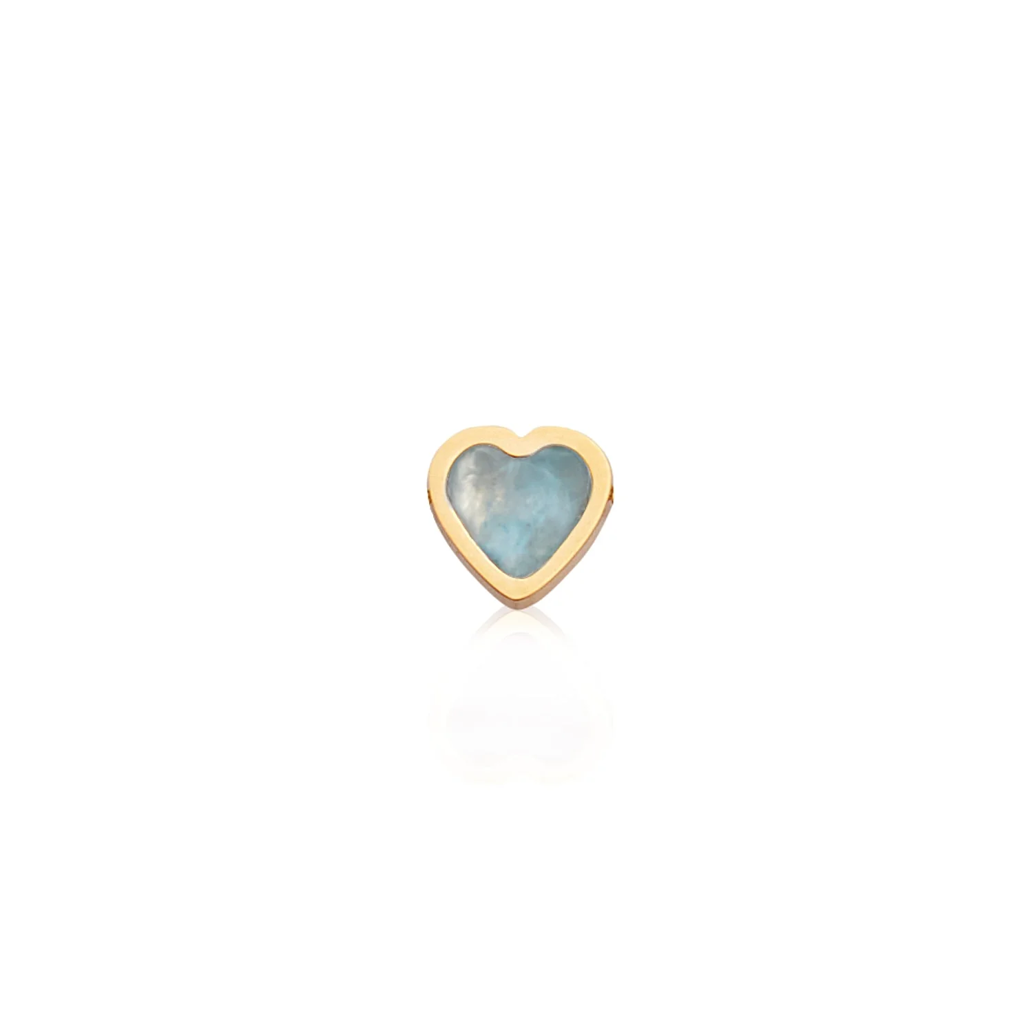 Mini Heart Birthstone Ring & Earring Bundle (Gold)