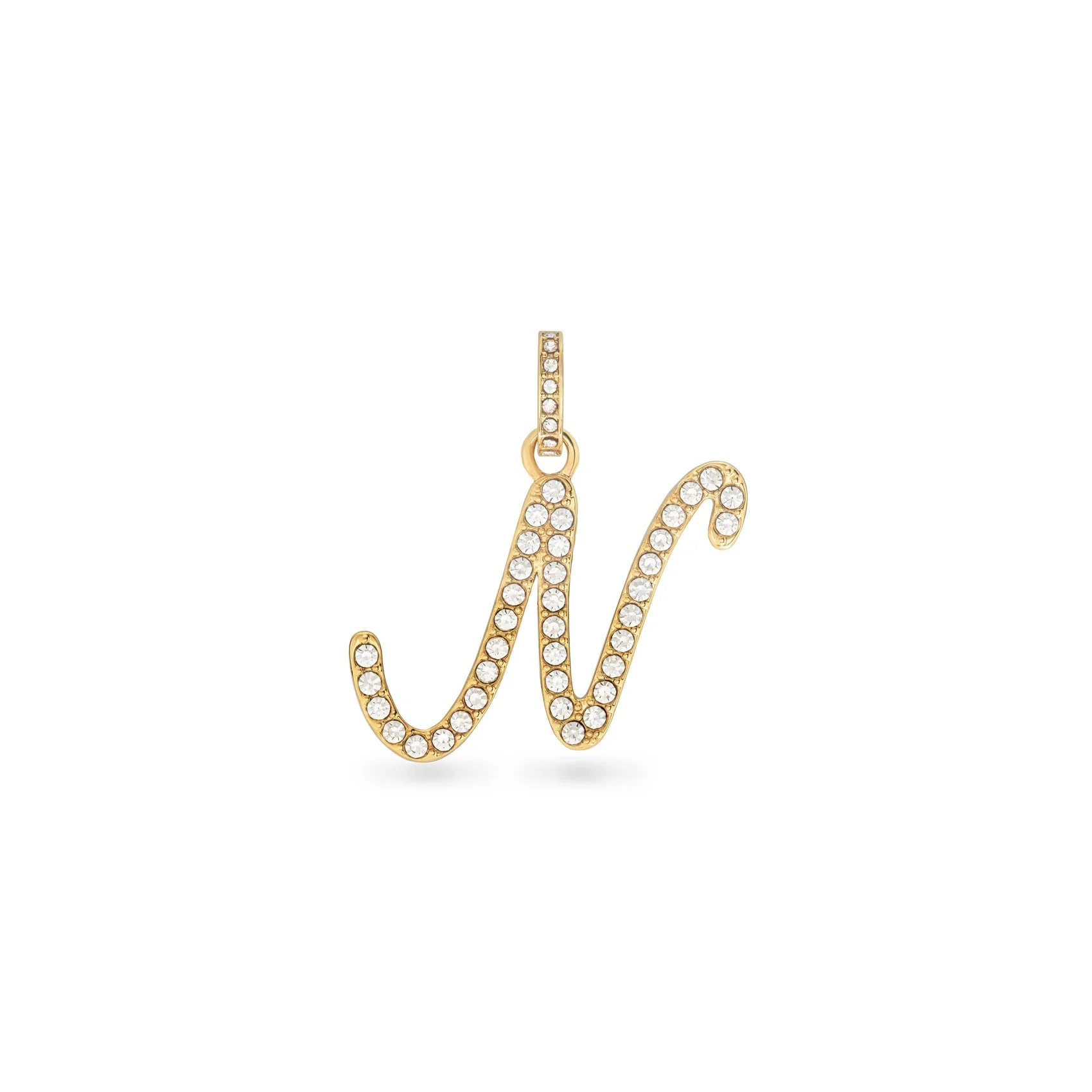 Pavé Initial Pendant (Gold)
